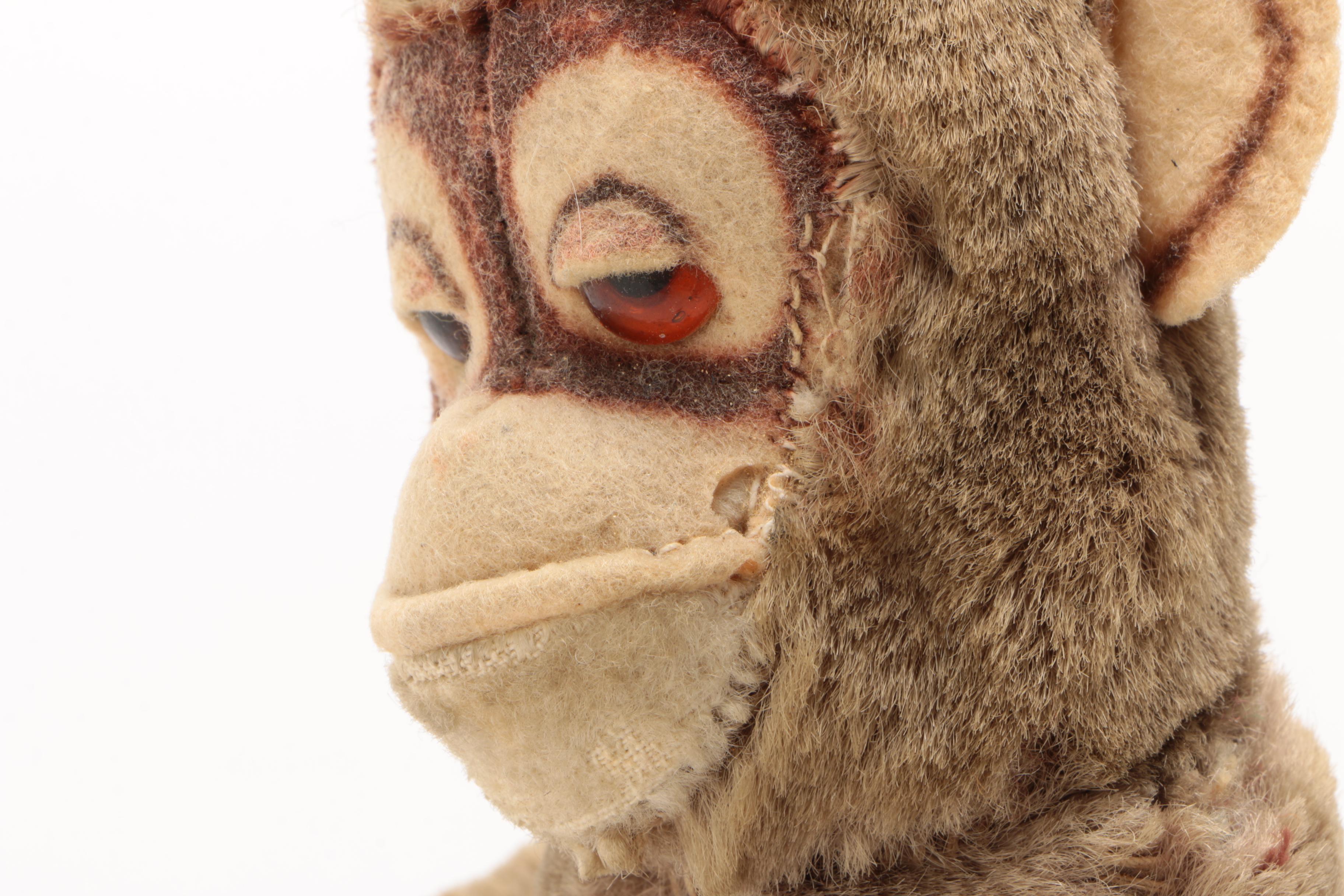 Vintage Mohair Monkey with Sleepy Eyes