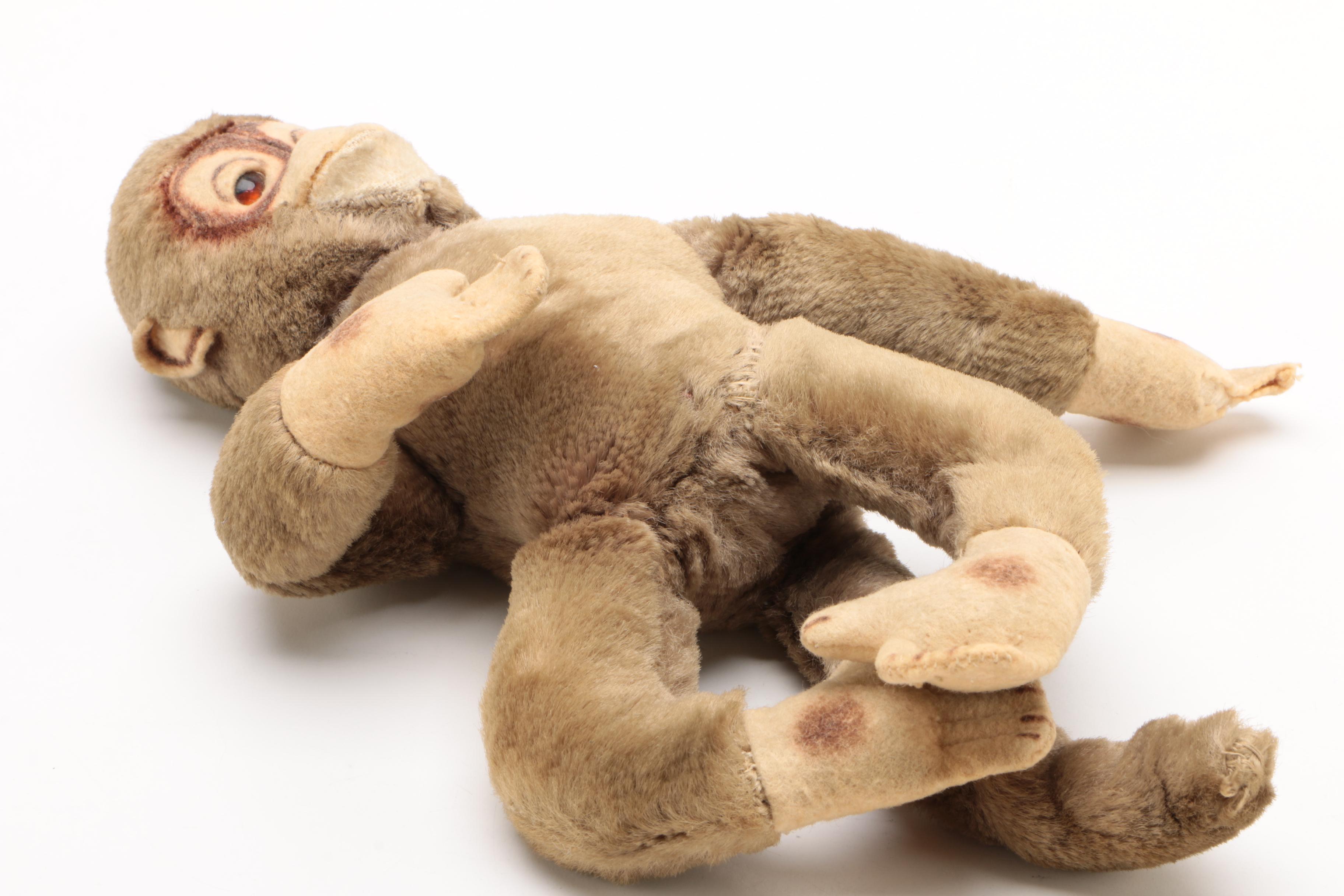 Vintage Mohair Monkey with Sleepy Eyes
