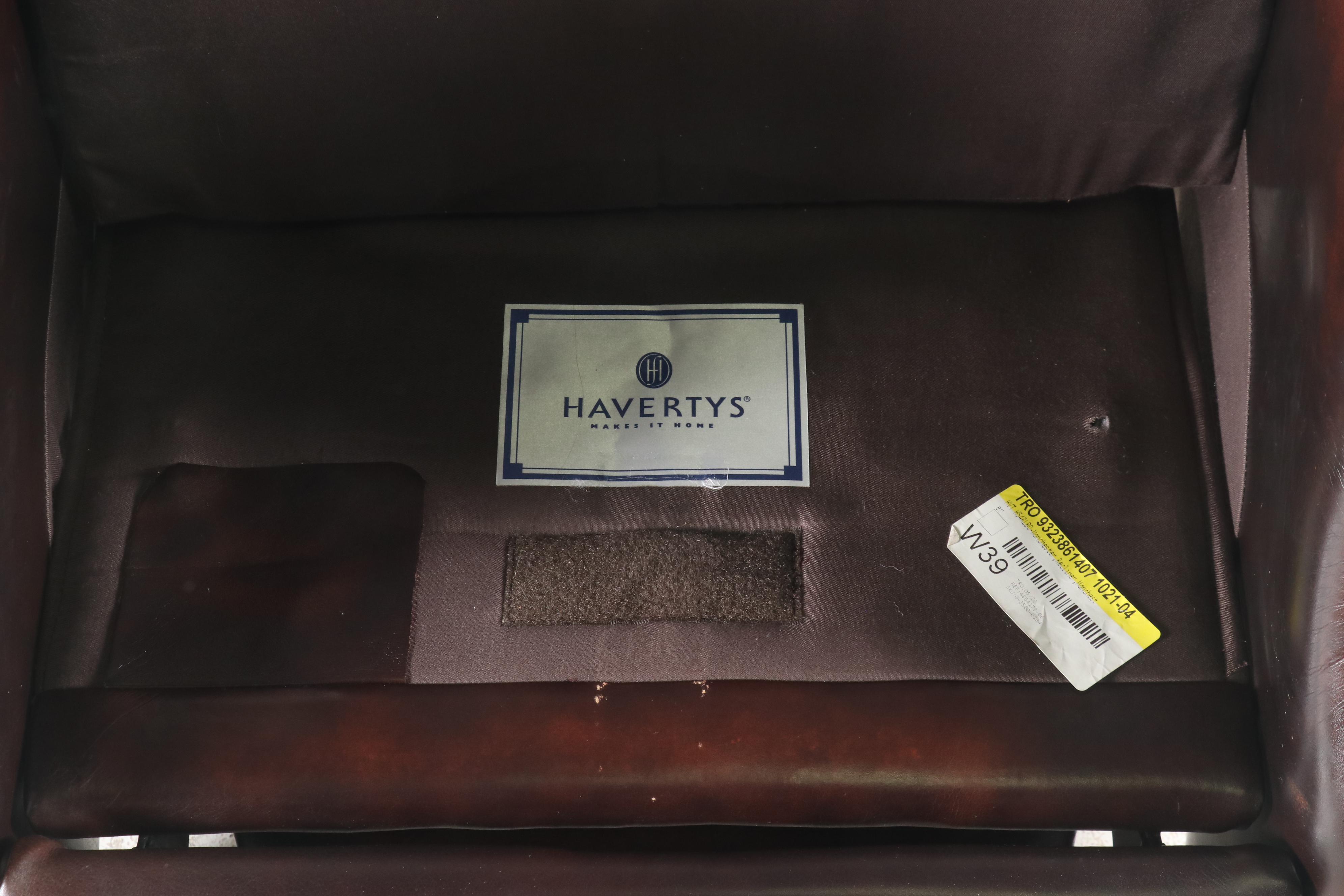 Contemporary Haverty's Leather Recliner