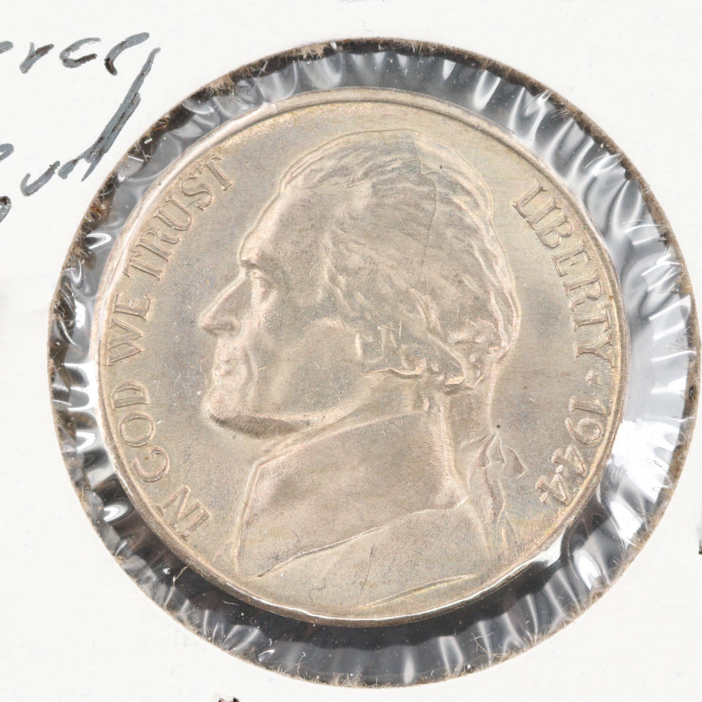 1944-S WWII Silver-Alloy Jefferson Nickel
