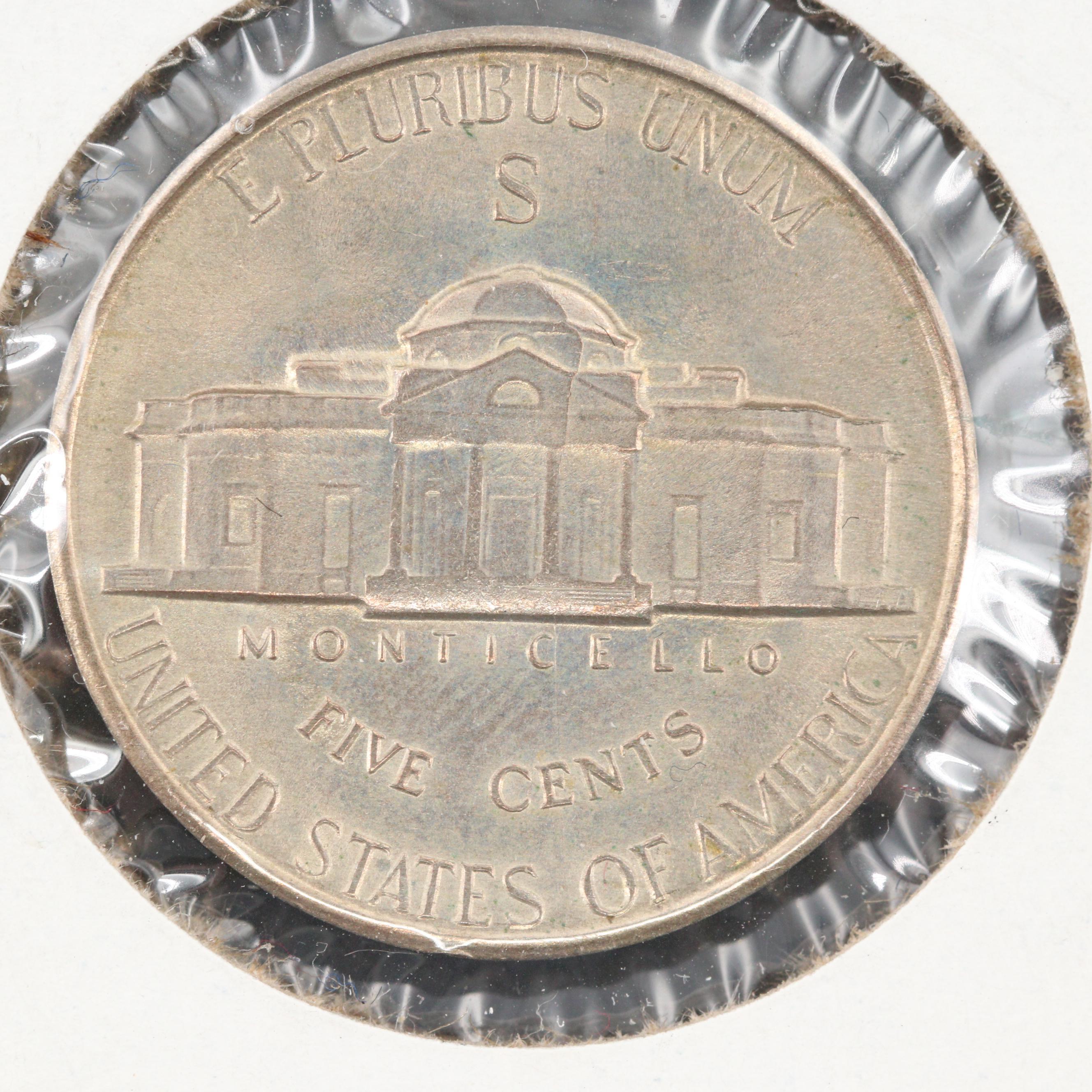 1944-S WWII Silver-Alloy Jefferson Nickel