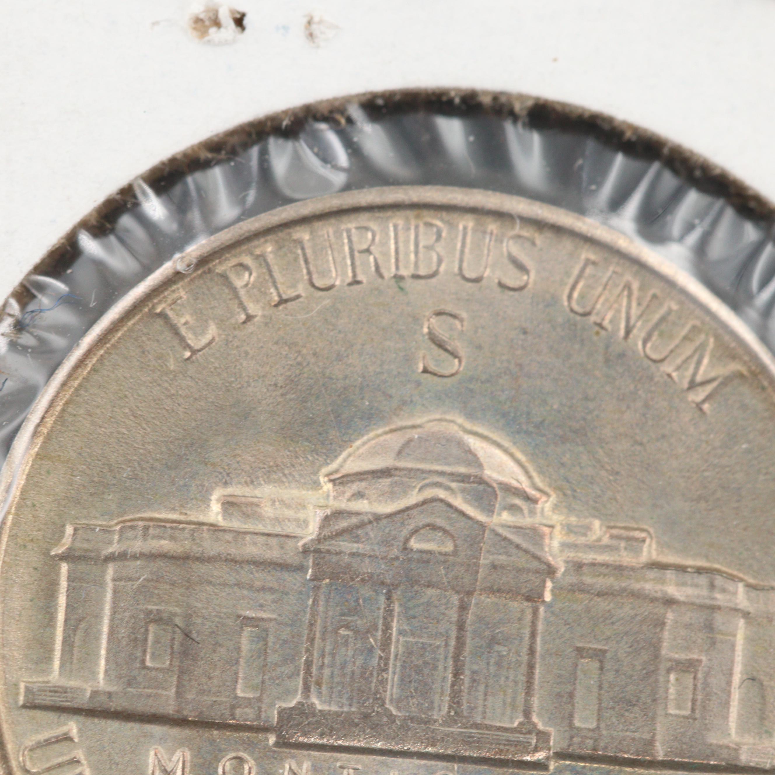 1944-S WWII Silver-Alloy Jefferson Nickel