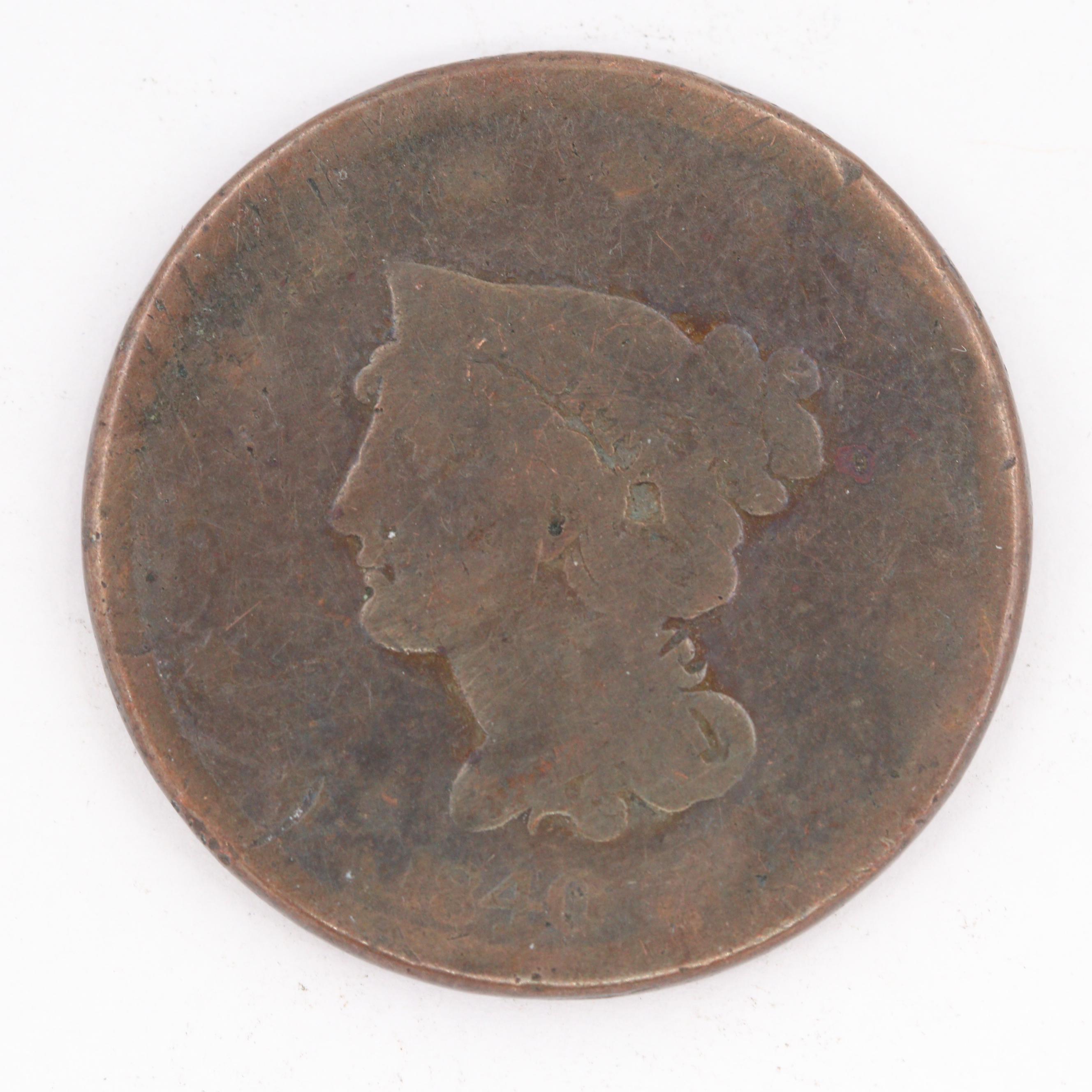 1840 Braided Hair Large Cent