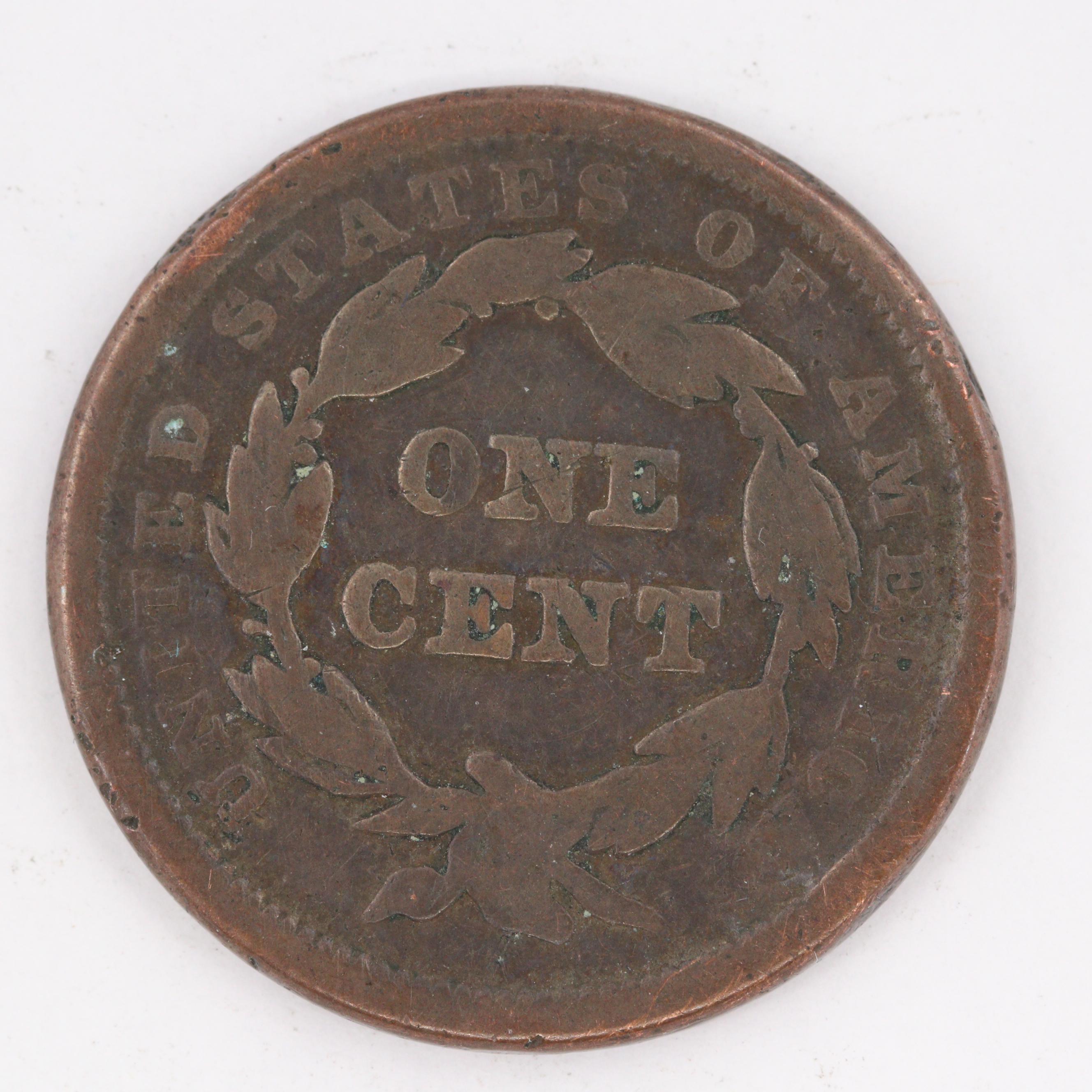1840 Braided Hair Large Cent