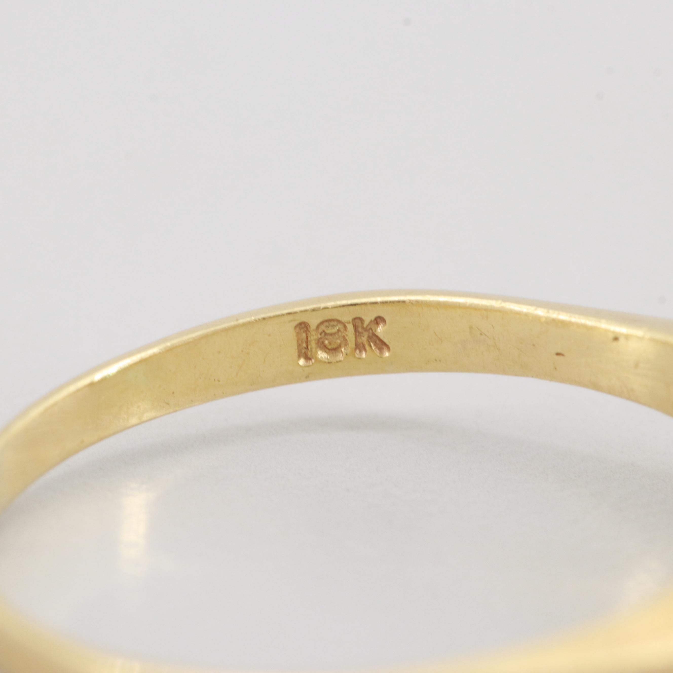 18K Yellow Gold 0.99 CT Emerald Ring with Diamond Accents