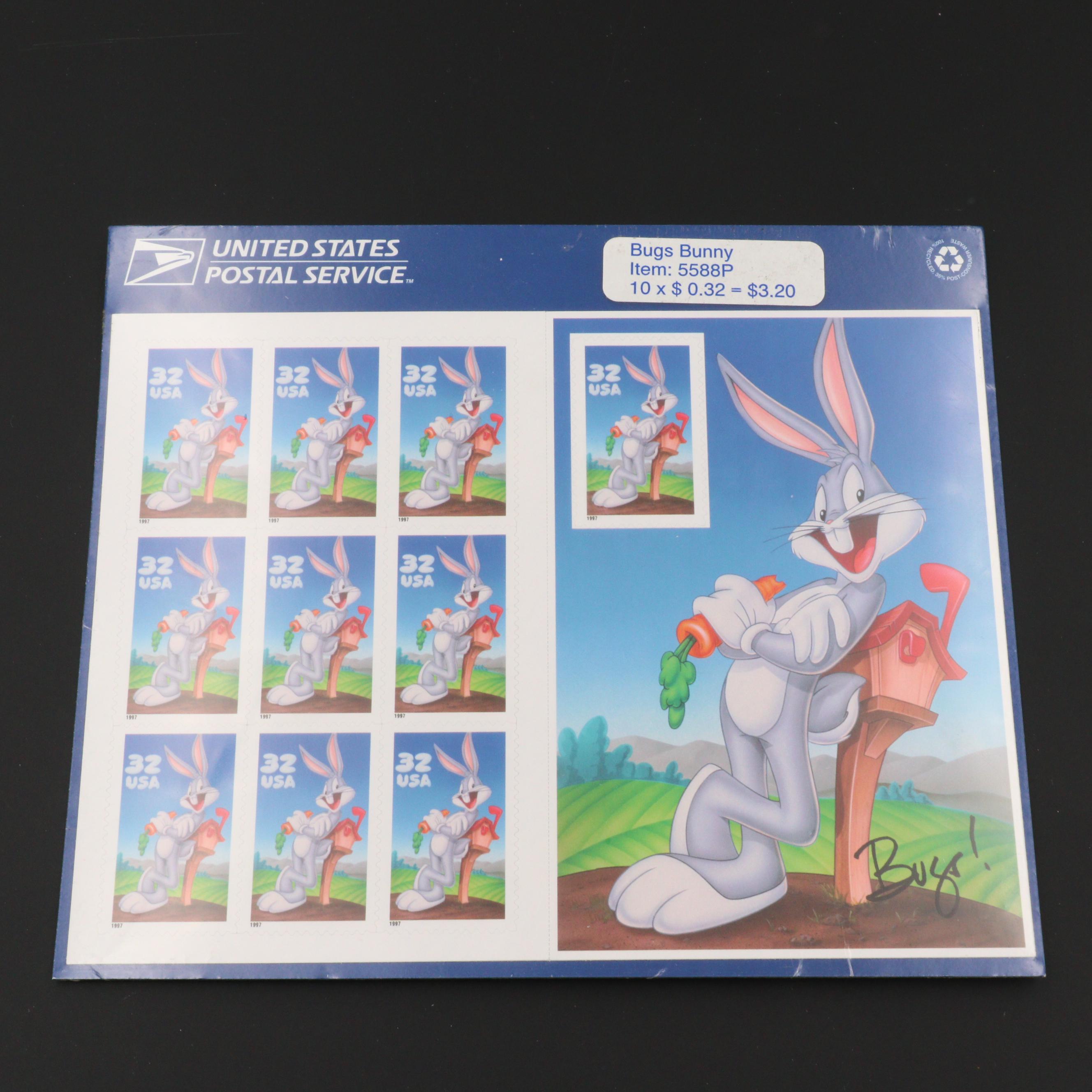 Five "Celebrate the Century" Stamp Sheets