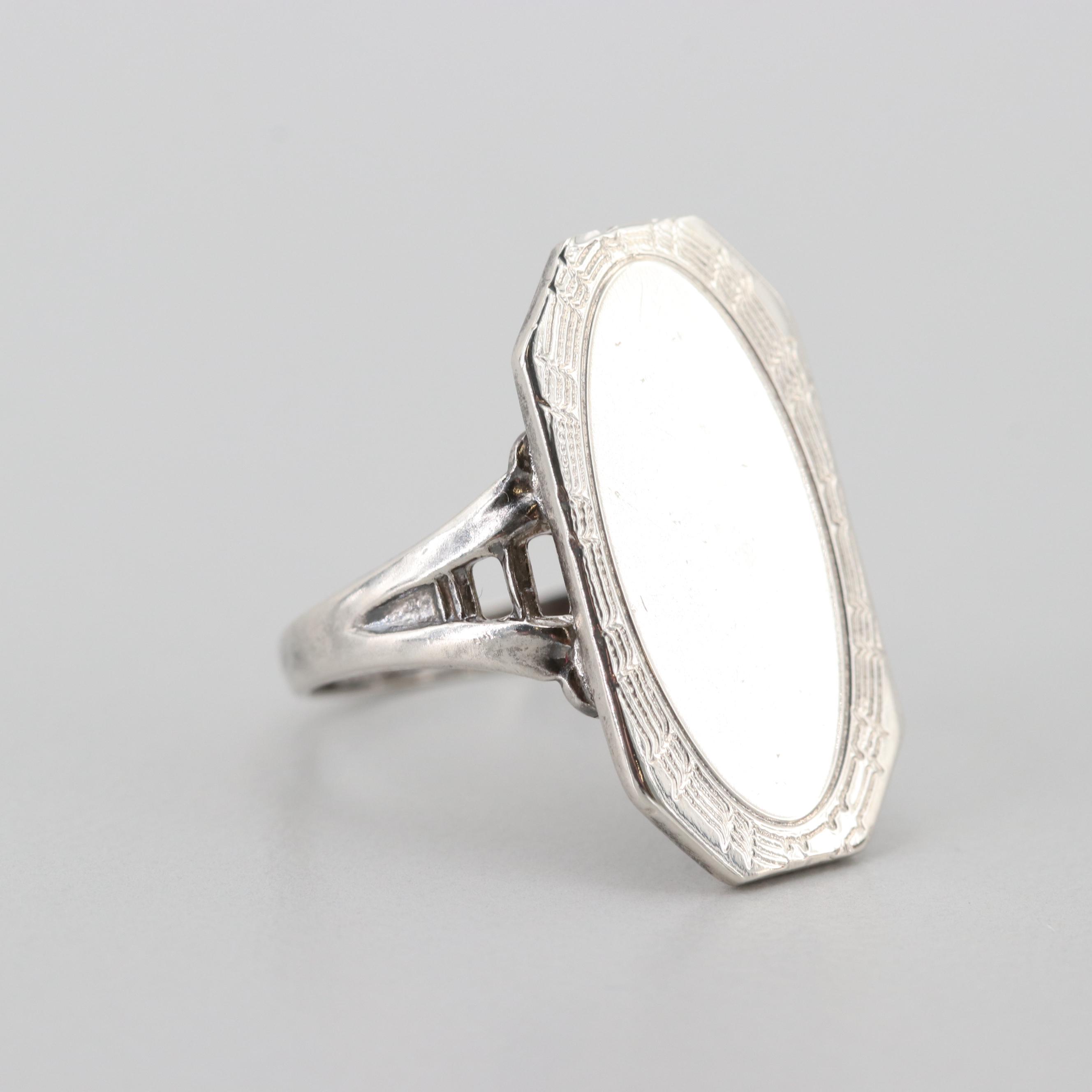 Sterling Silver Jewelry Including Silverman Brothers Scalloped Spoon Brooch