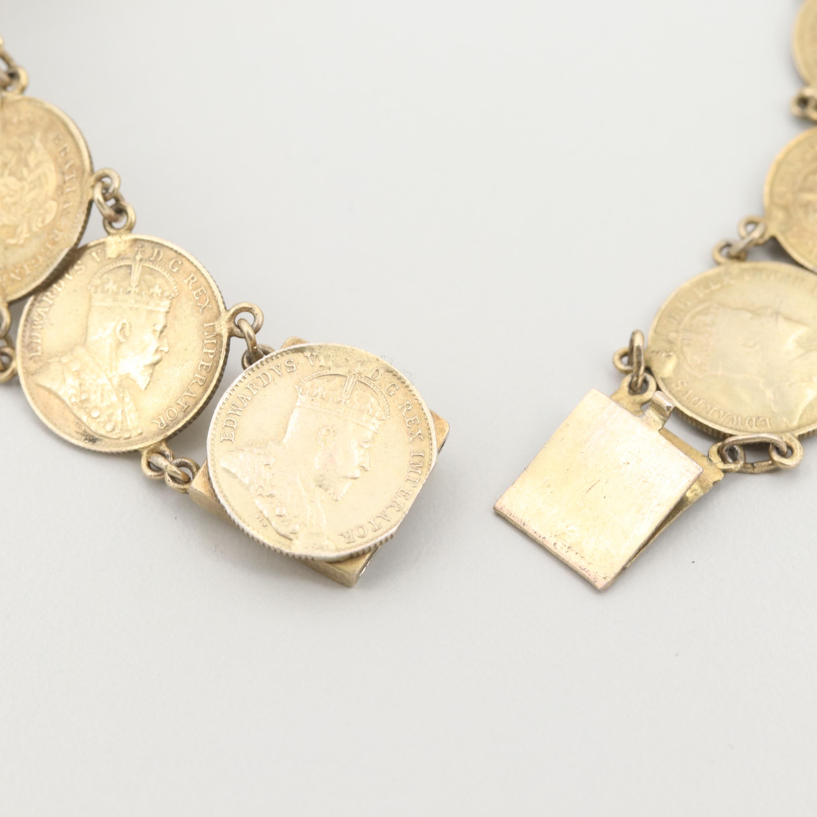 900 Silver 1891 to 1906 Canadian Half Dimes and 1906 Canadian Quarter