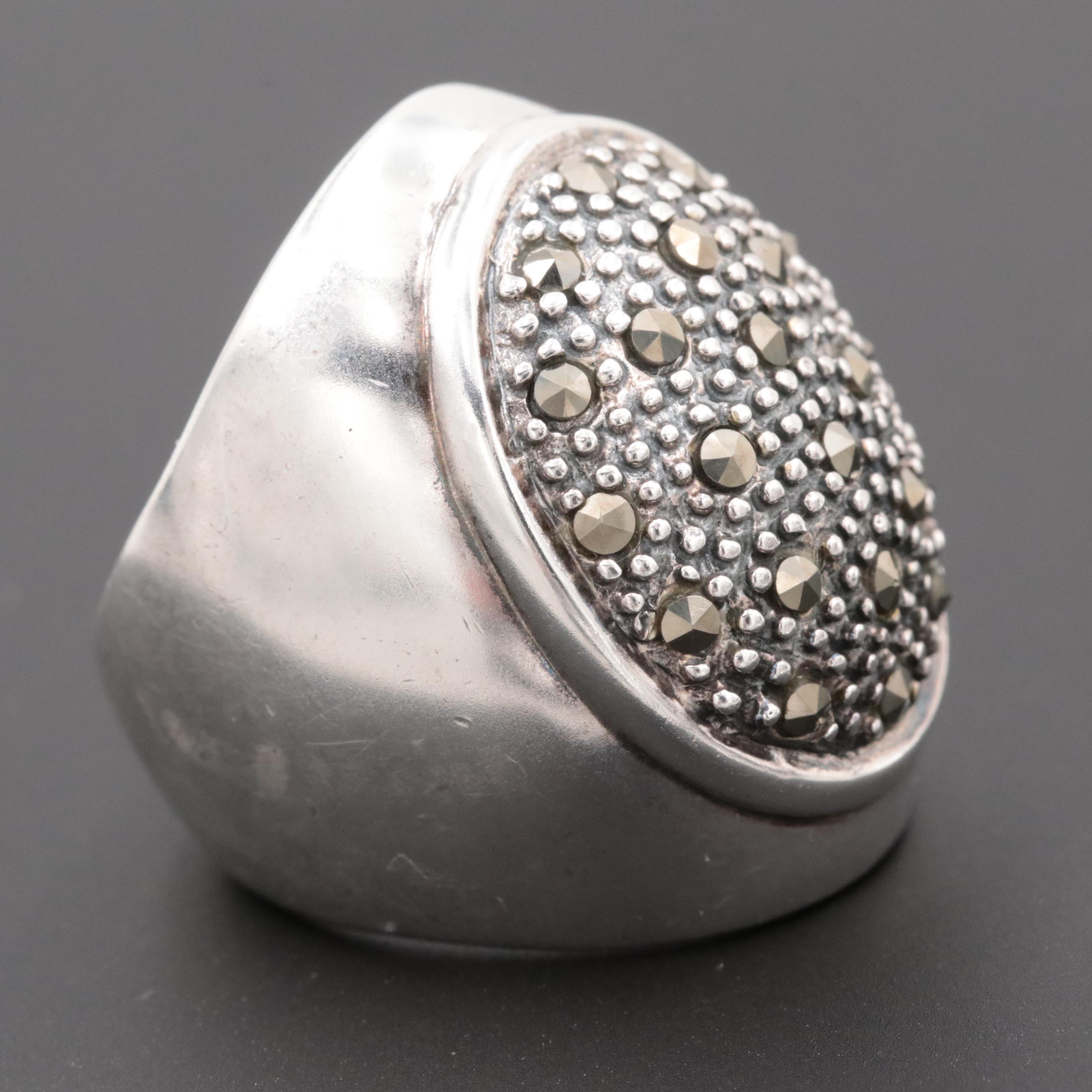 Sterling Silver Marcasite Ring