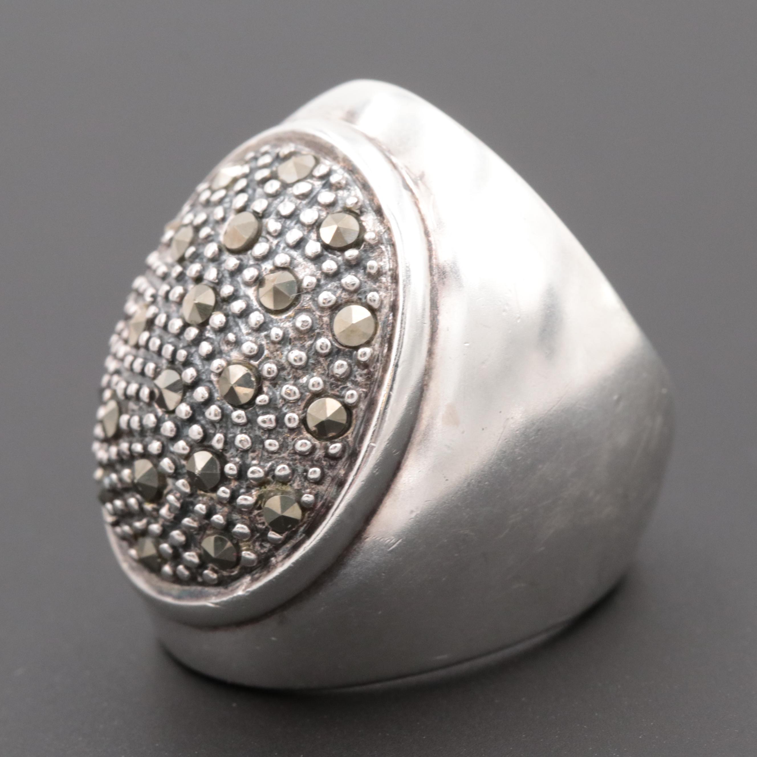 Sterling Silver Marcasite Ring