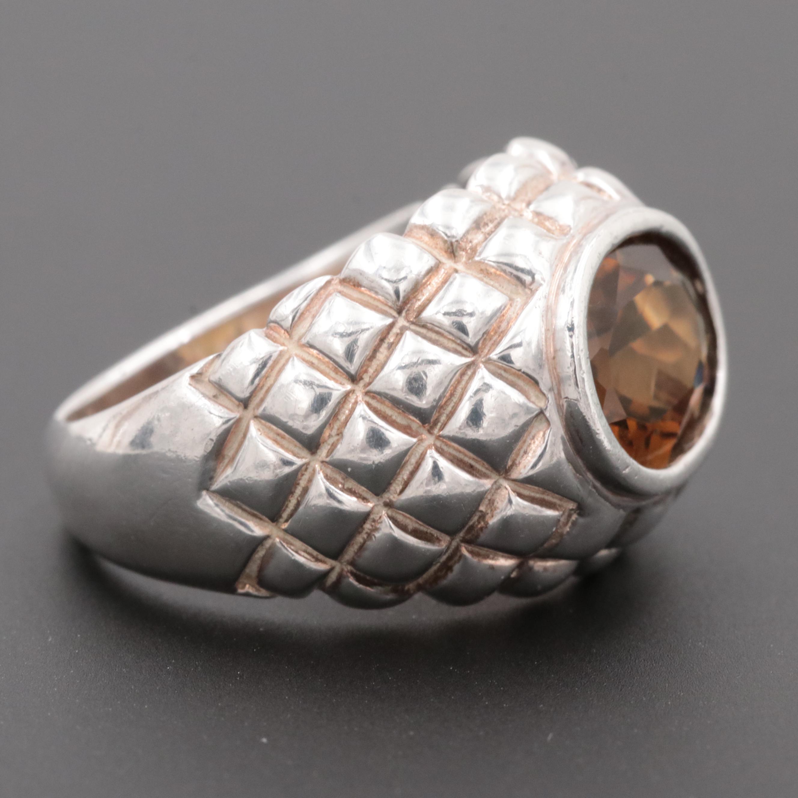 Sterling Silver Smoky Quartz Ring