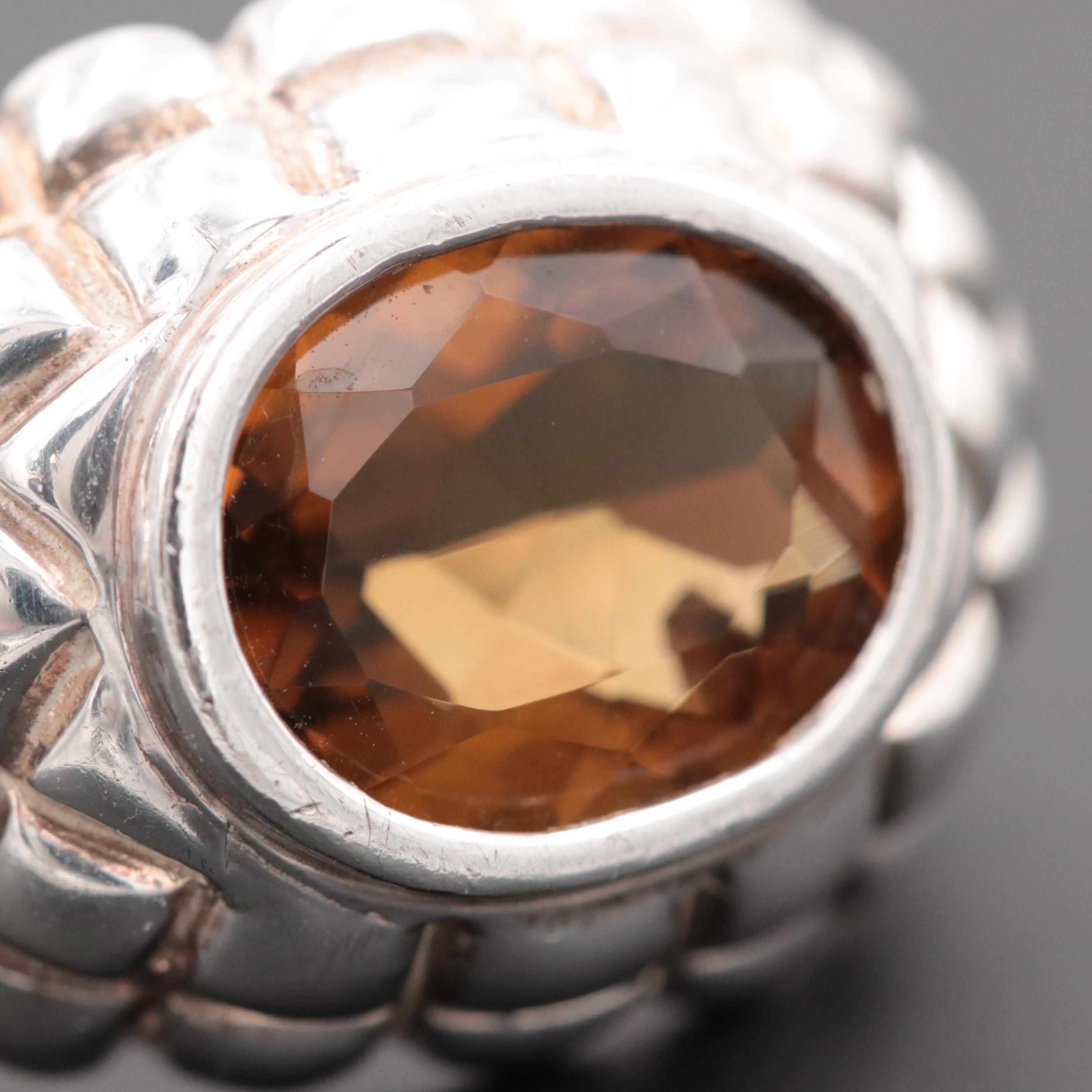 Sterling Silver Smoky Quartz Ring