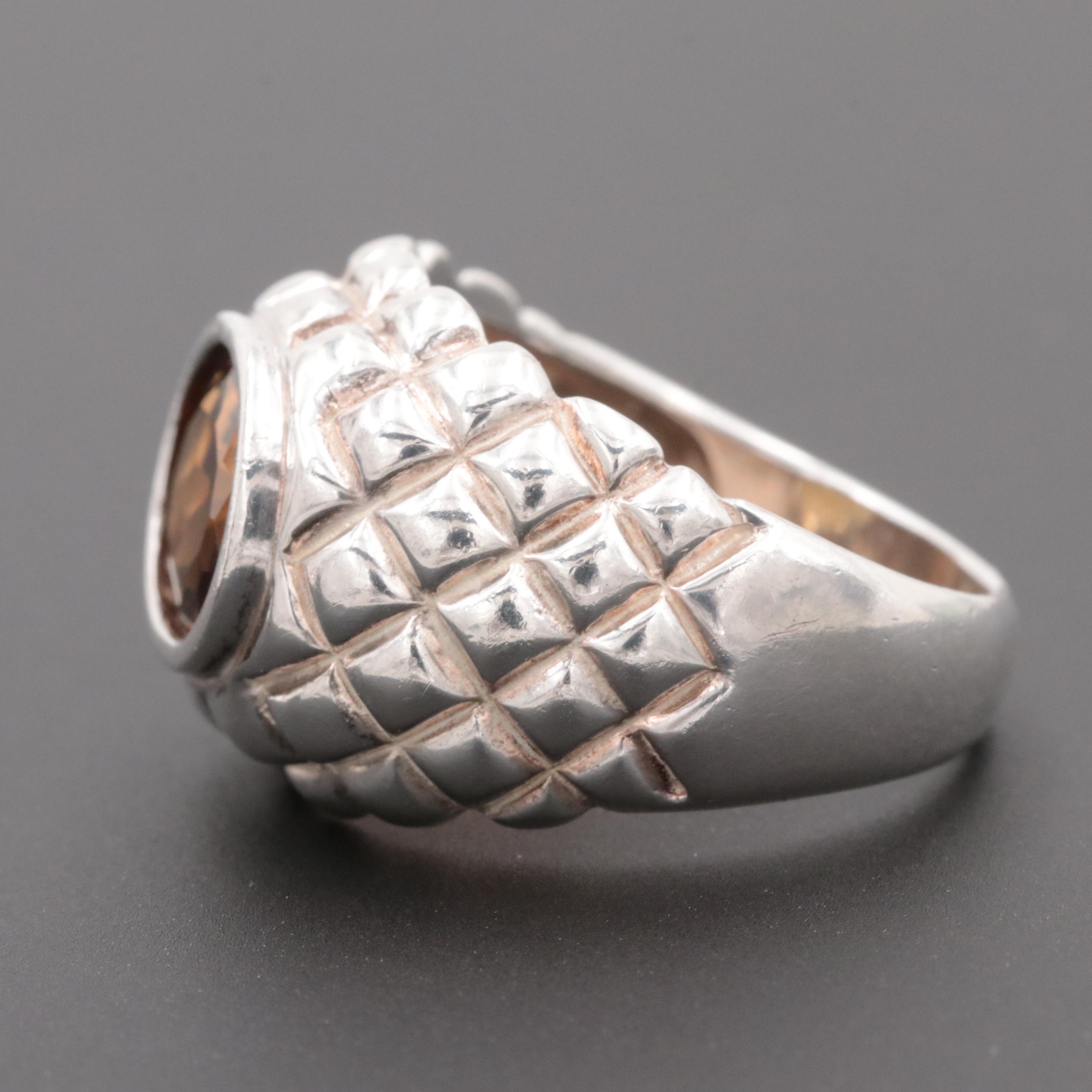 Sterling Silver Smoky Quartz Ring