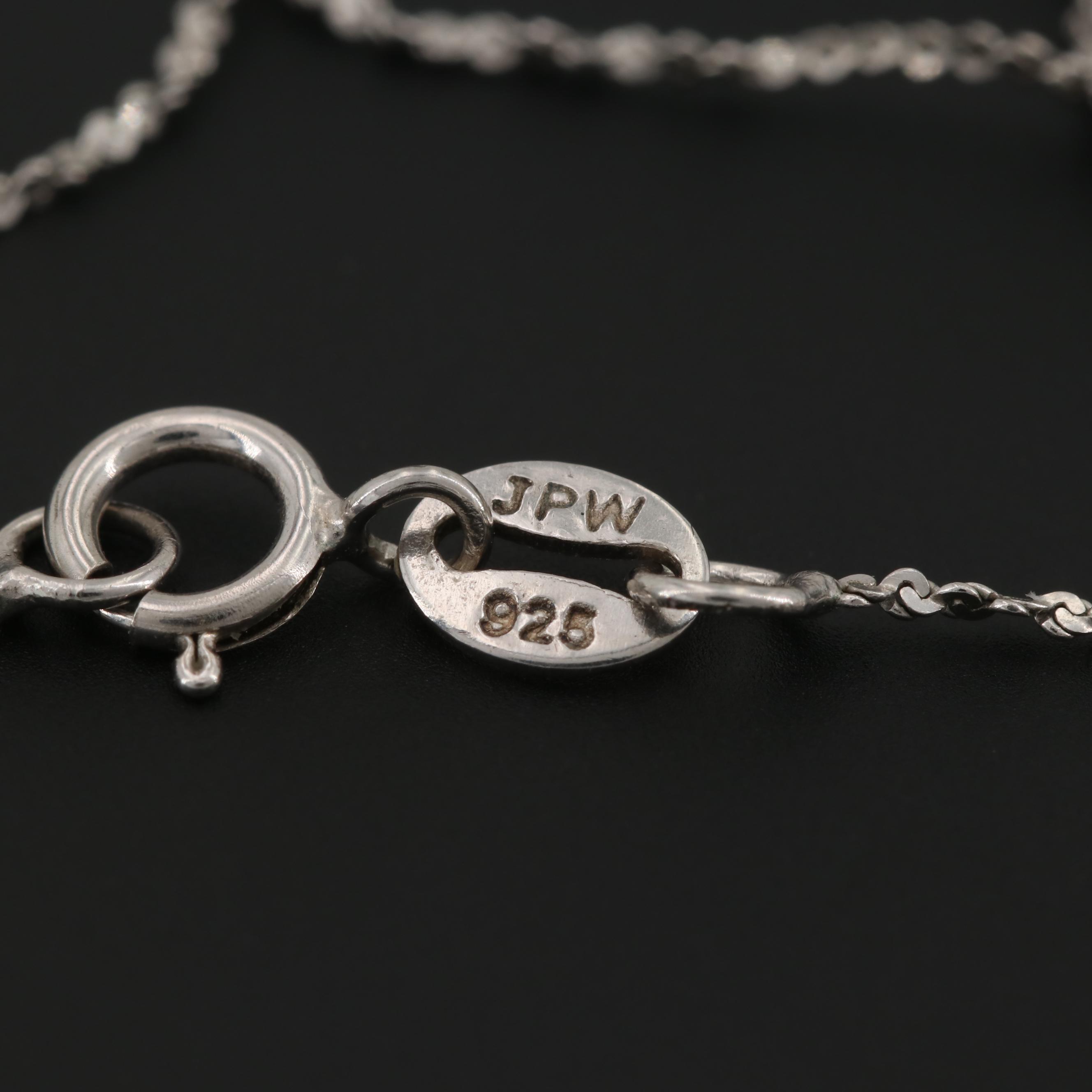 Sterling Silver Cultured Pearl Pendant Necklace