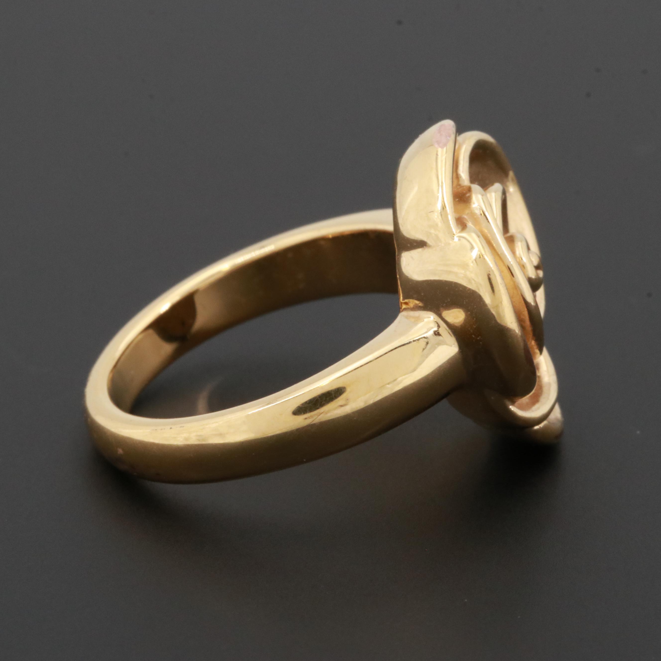 10K Yellow Gold Rose Ring
