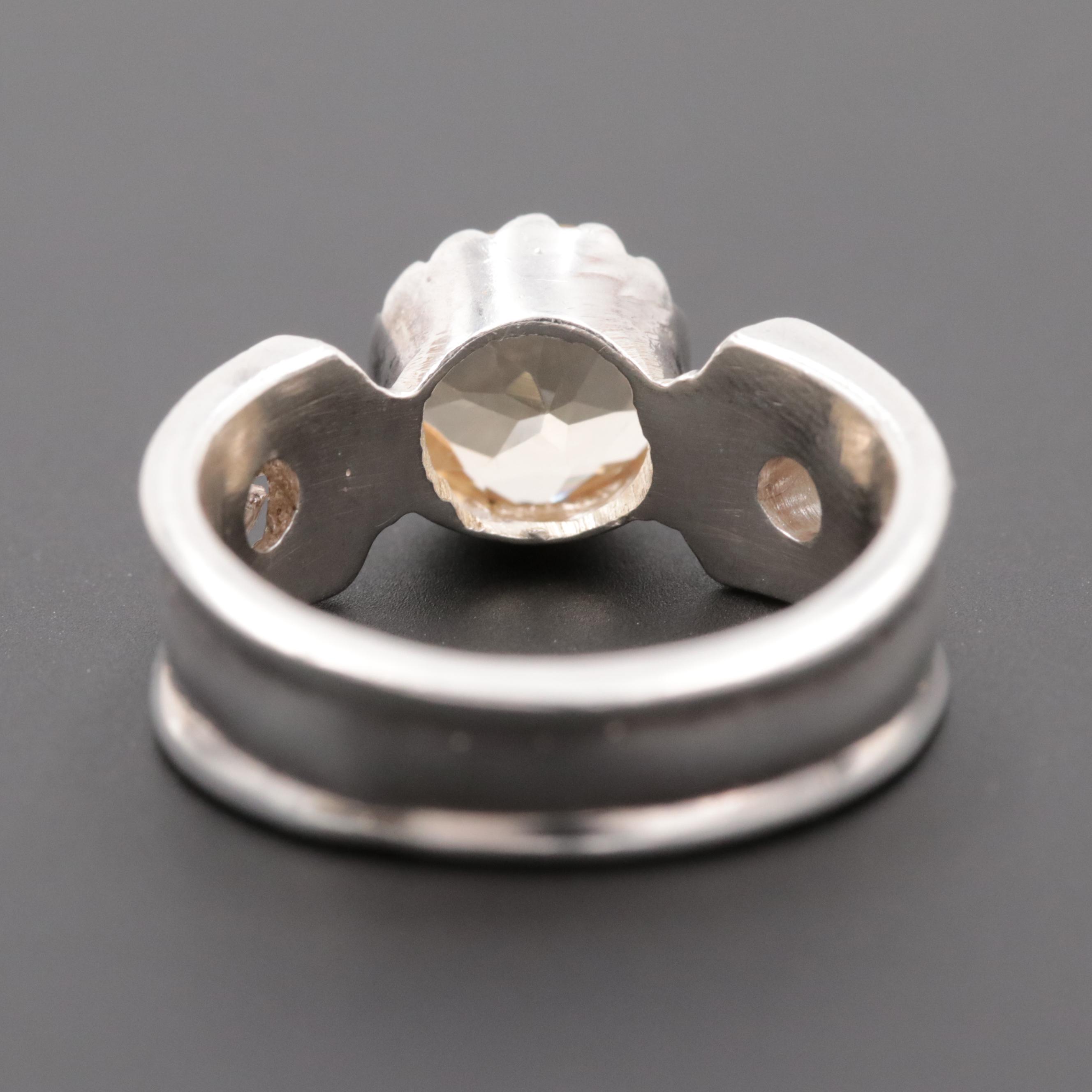 Sterling Silver Citrine Ring