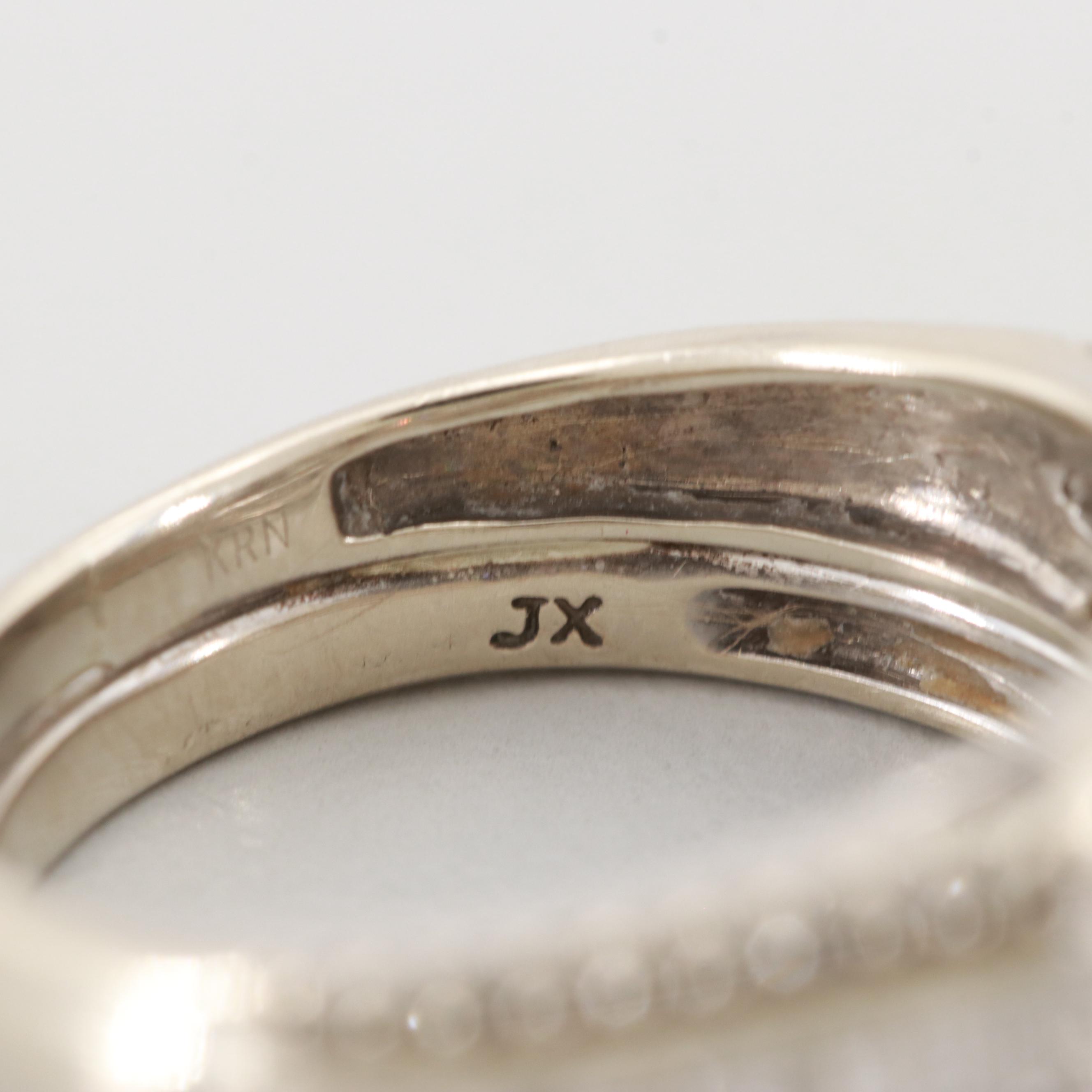 10K White Gold 1.05 CTW Diamond Ring