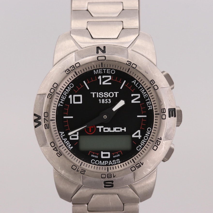 Tissot T-Touch Titanium Quartz Multifunction Wristwatch