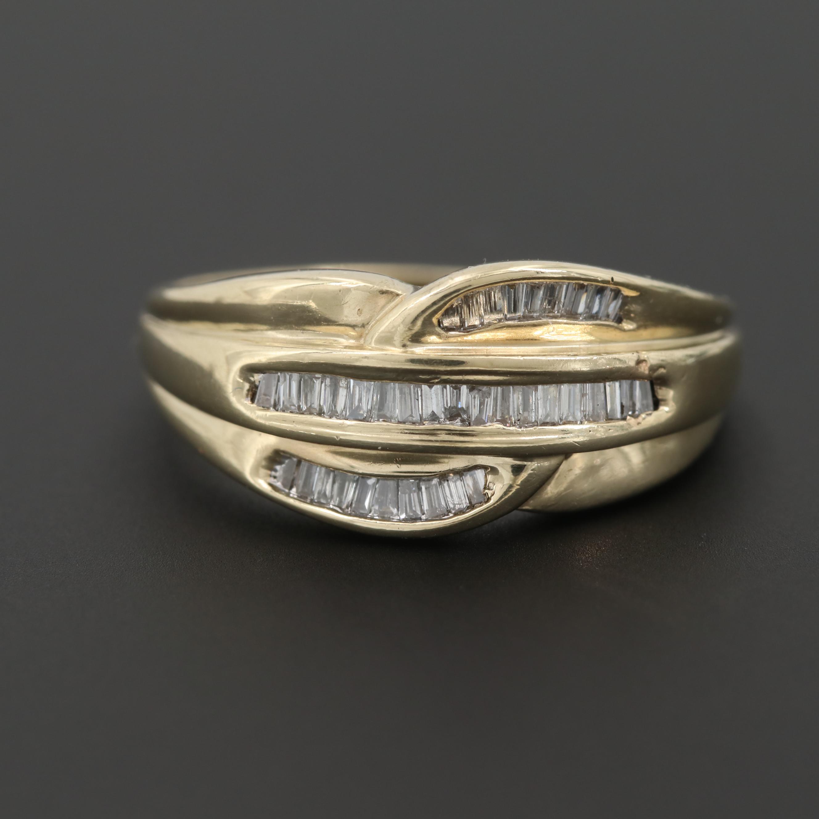 10K Yellow Gold Diamond Ring