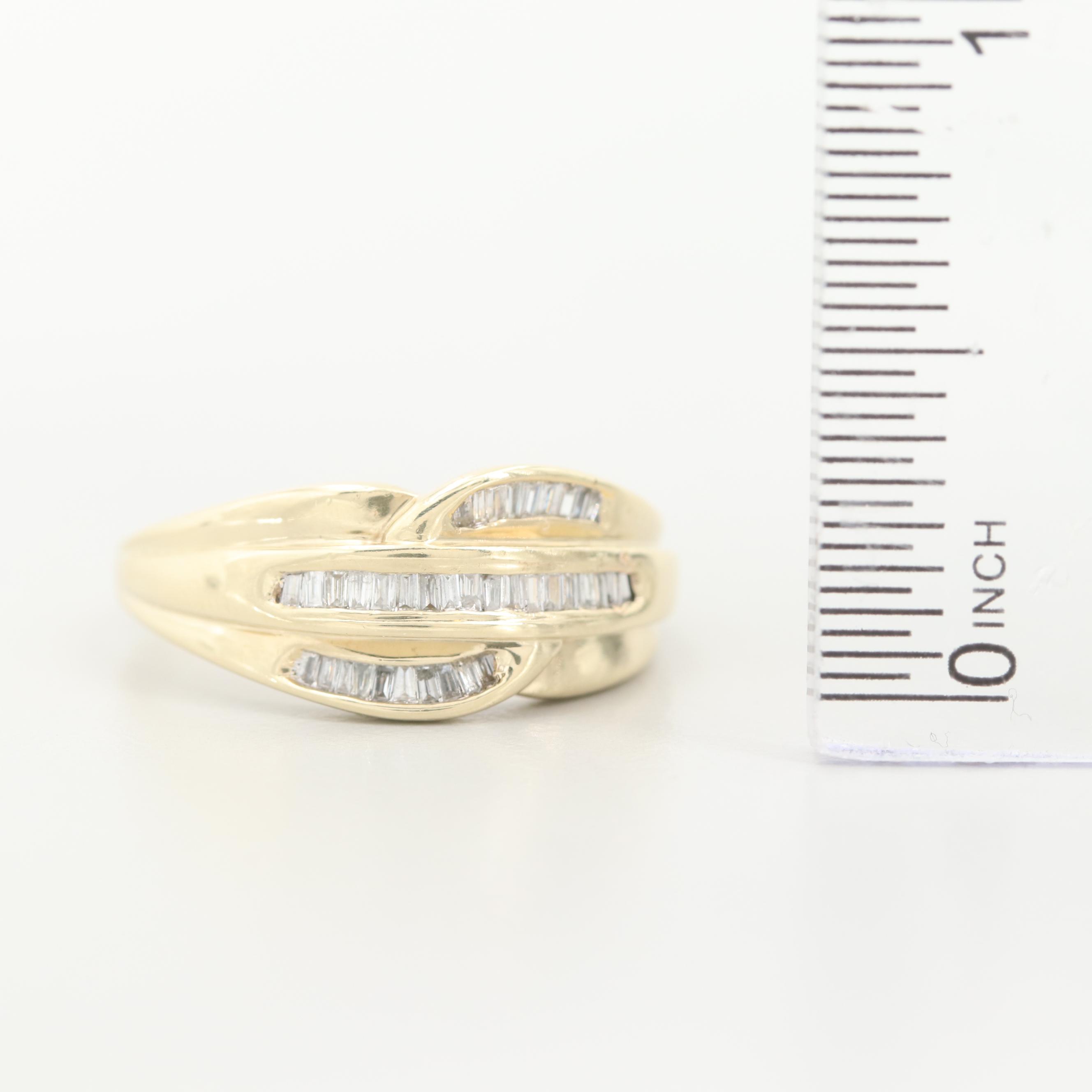 10K Yellow Gold Diamond Ring