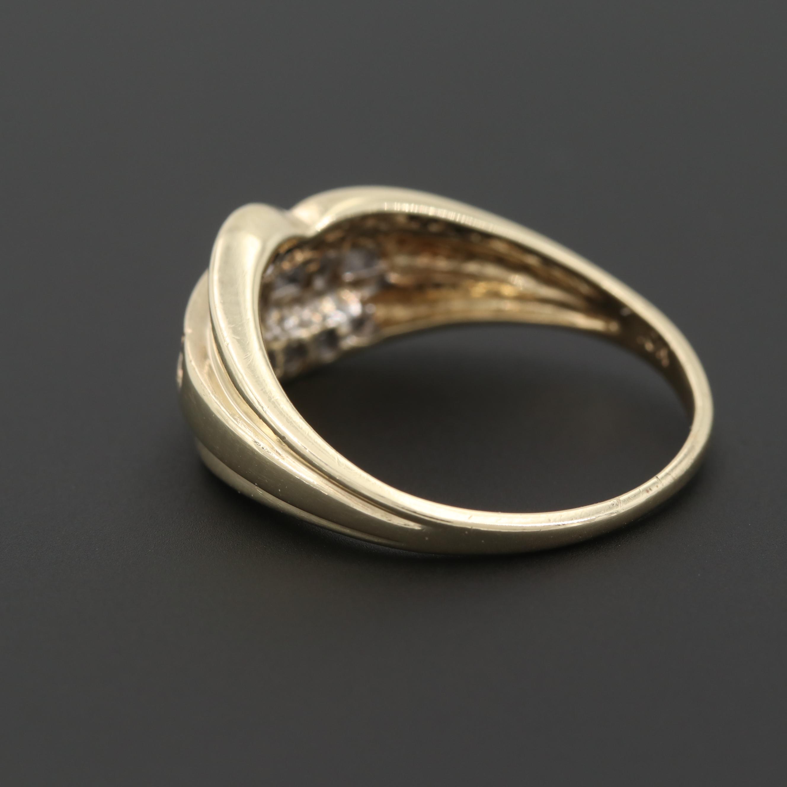 10K Yellow Gold Diamond Ring