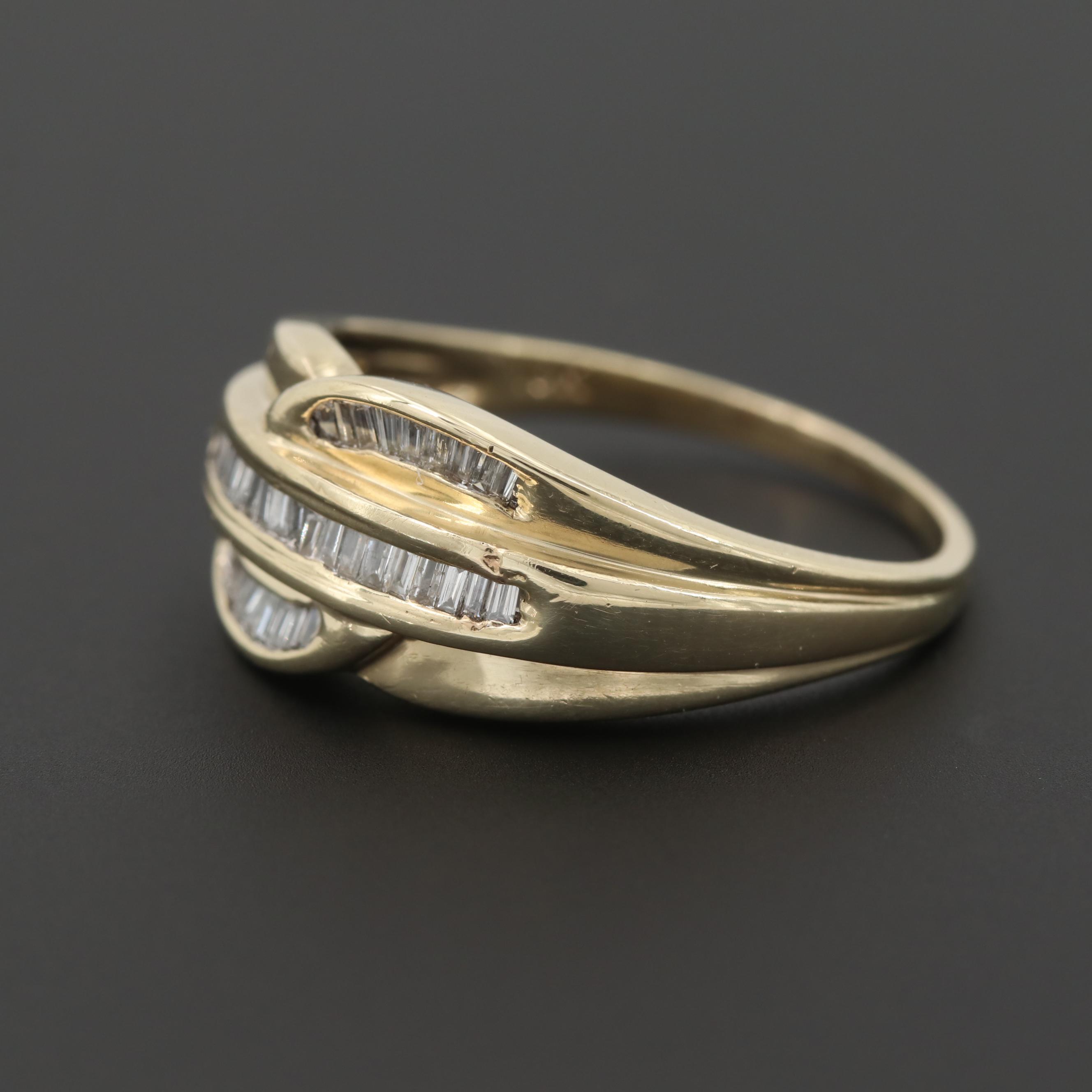10K Yellow Gold Diamond Ring