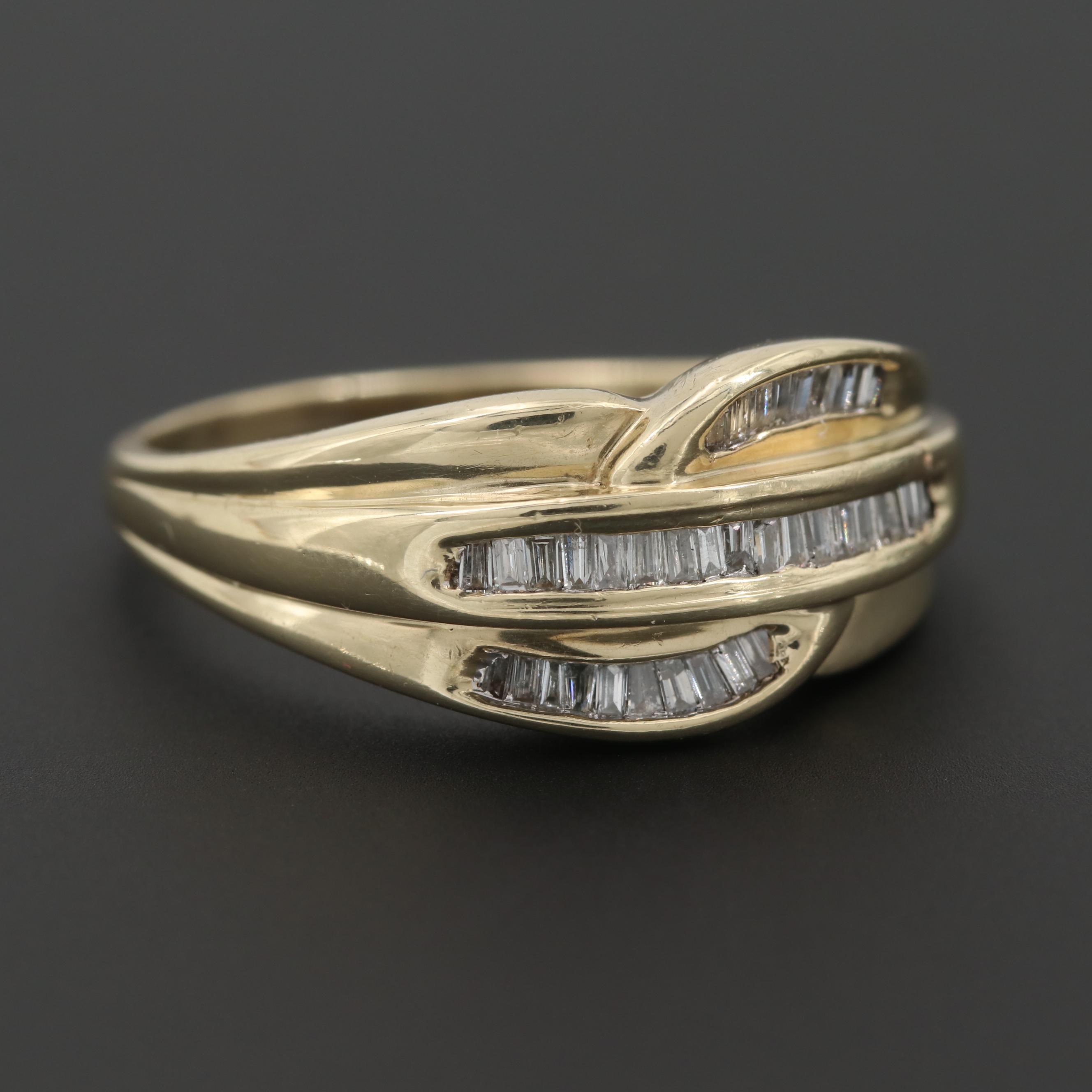 10K Yellow Gold Diamond Ring
