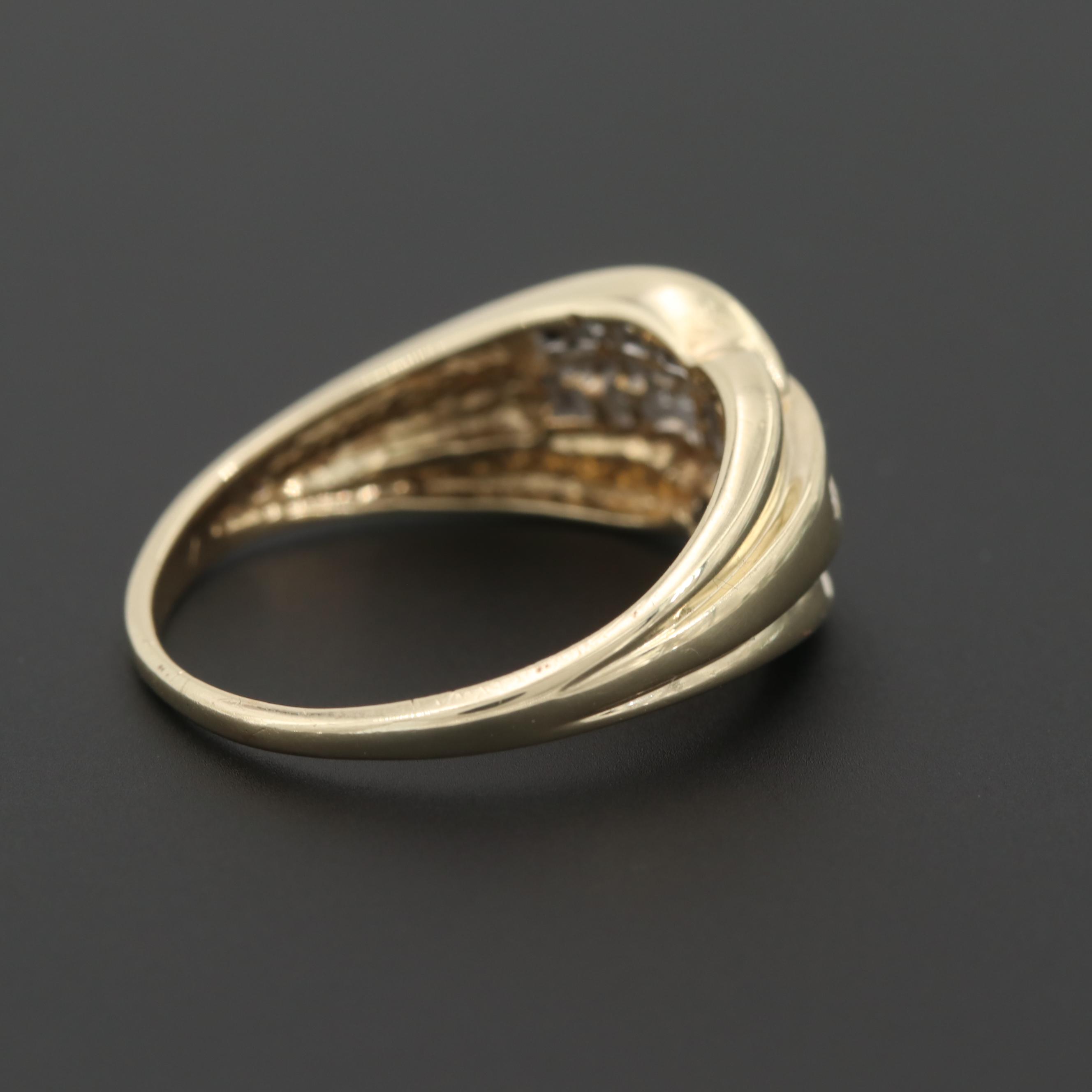 10K Yellow Gold Diamond Ring