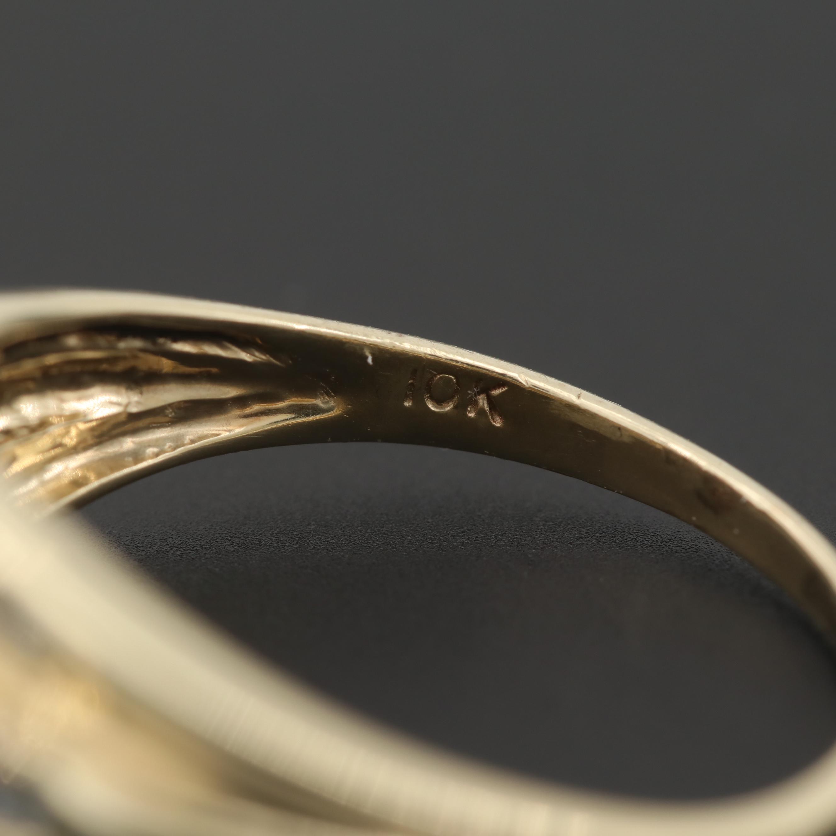 10K Yellow Gold Diamond Ring