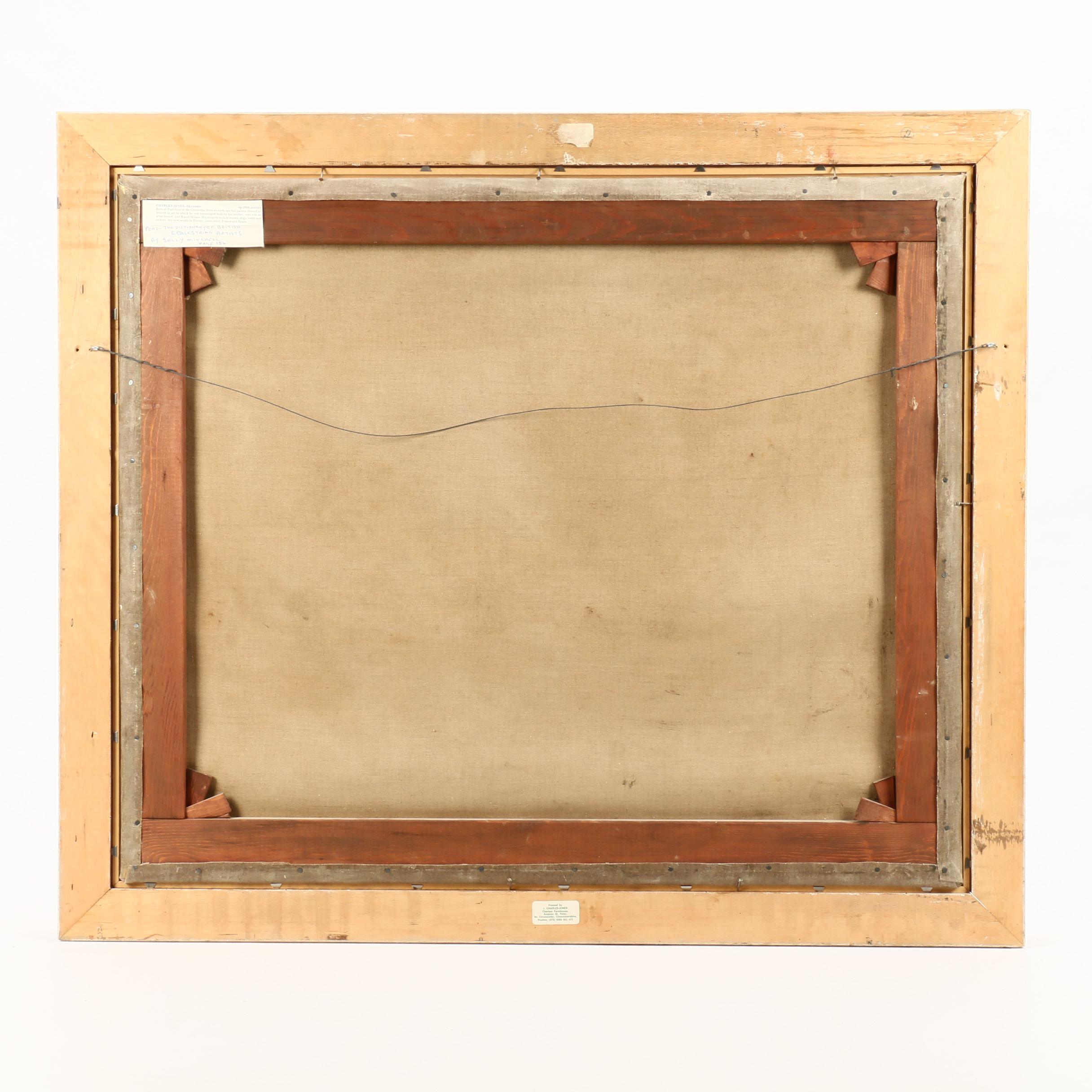 Alexander Charles-Jones Oil Painting of Horses in Pasture