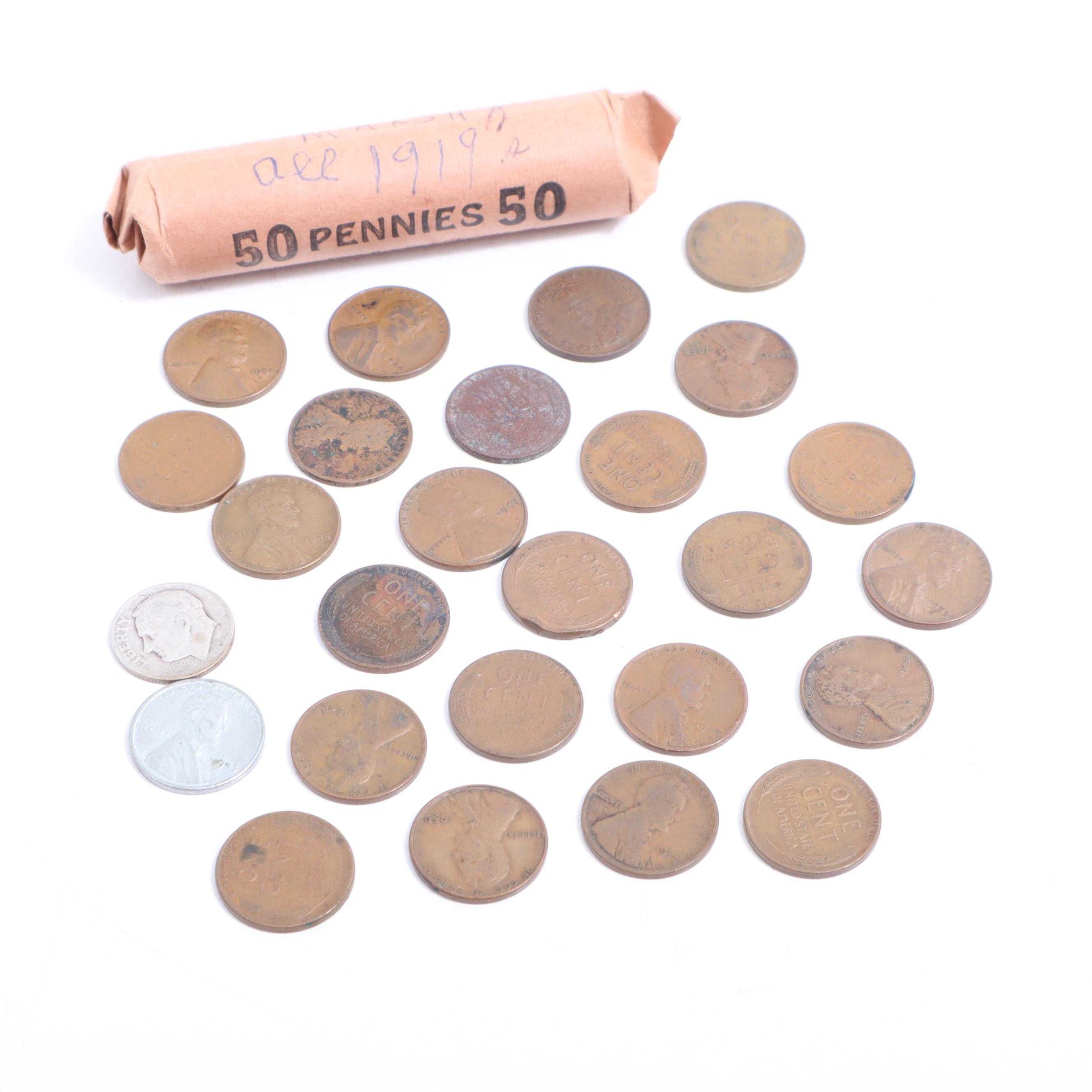 Lincoln Head Wheat Reverse Cents