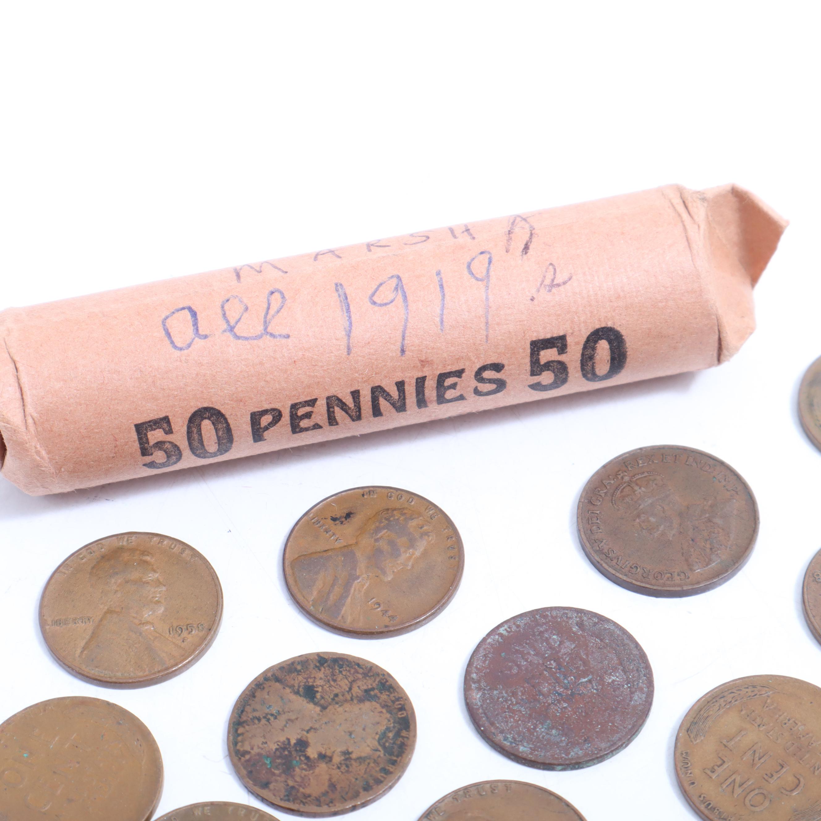 Lincoln Head Wheat Reverse Cents