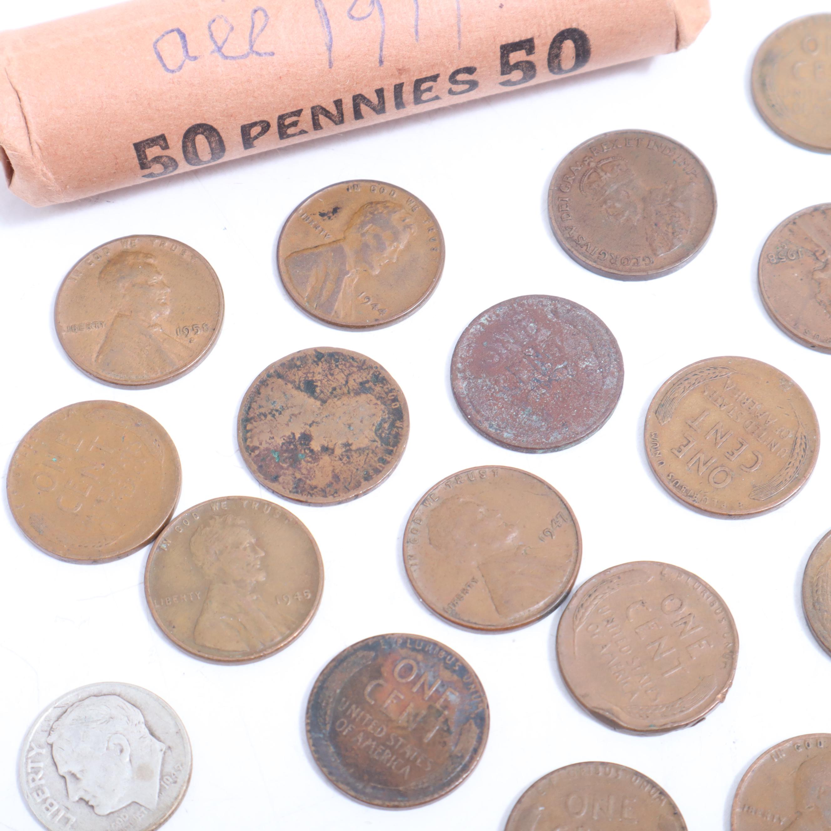 Lincoln Head Wheat Reverse Cents