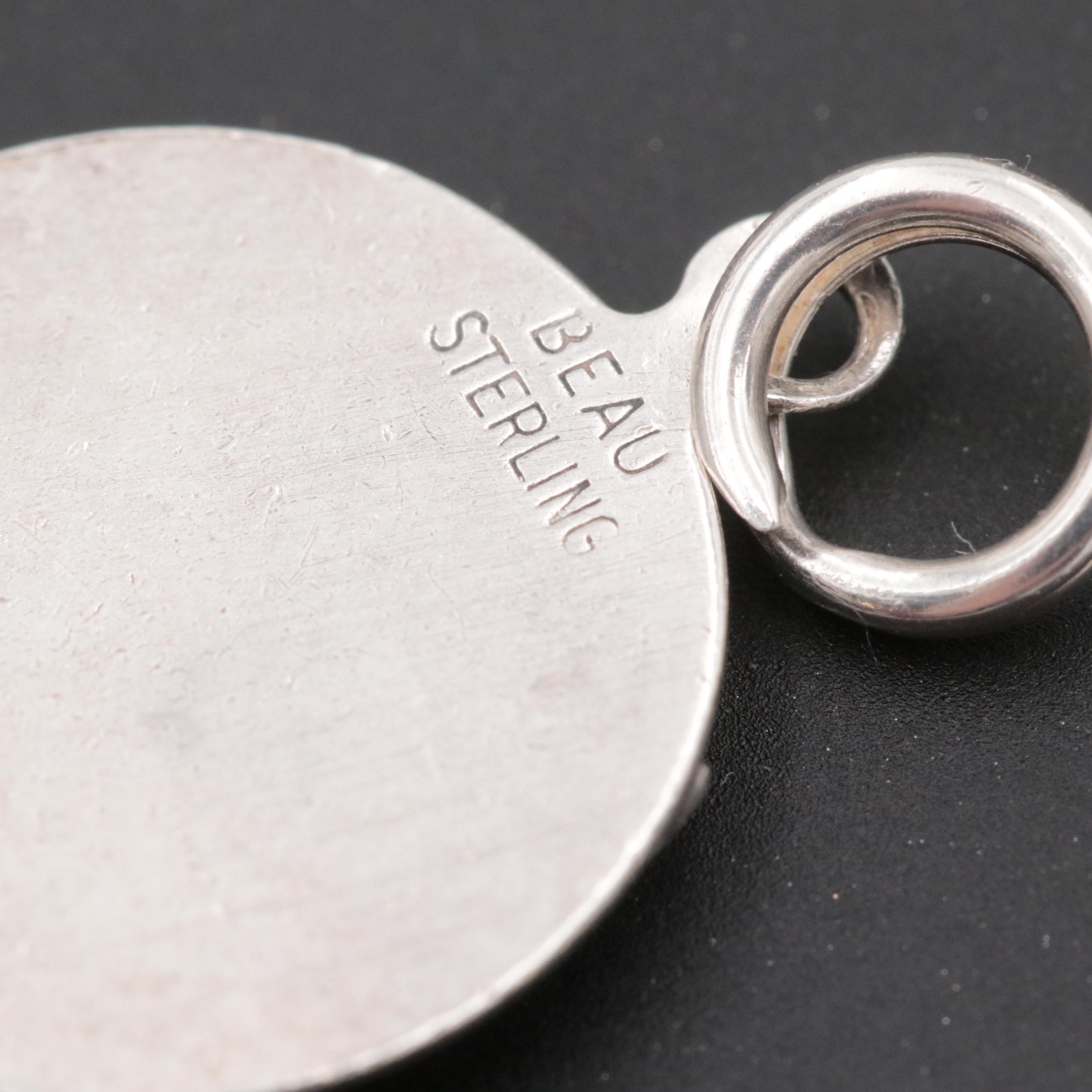 Sterling Silver Assorted Gemstone Jewelry Featuring Masonic Eastern Star Pendant