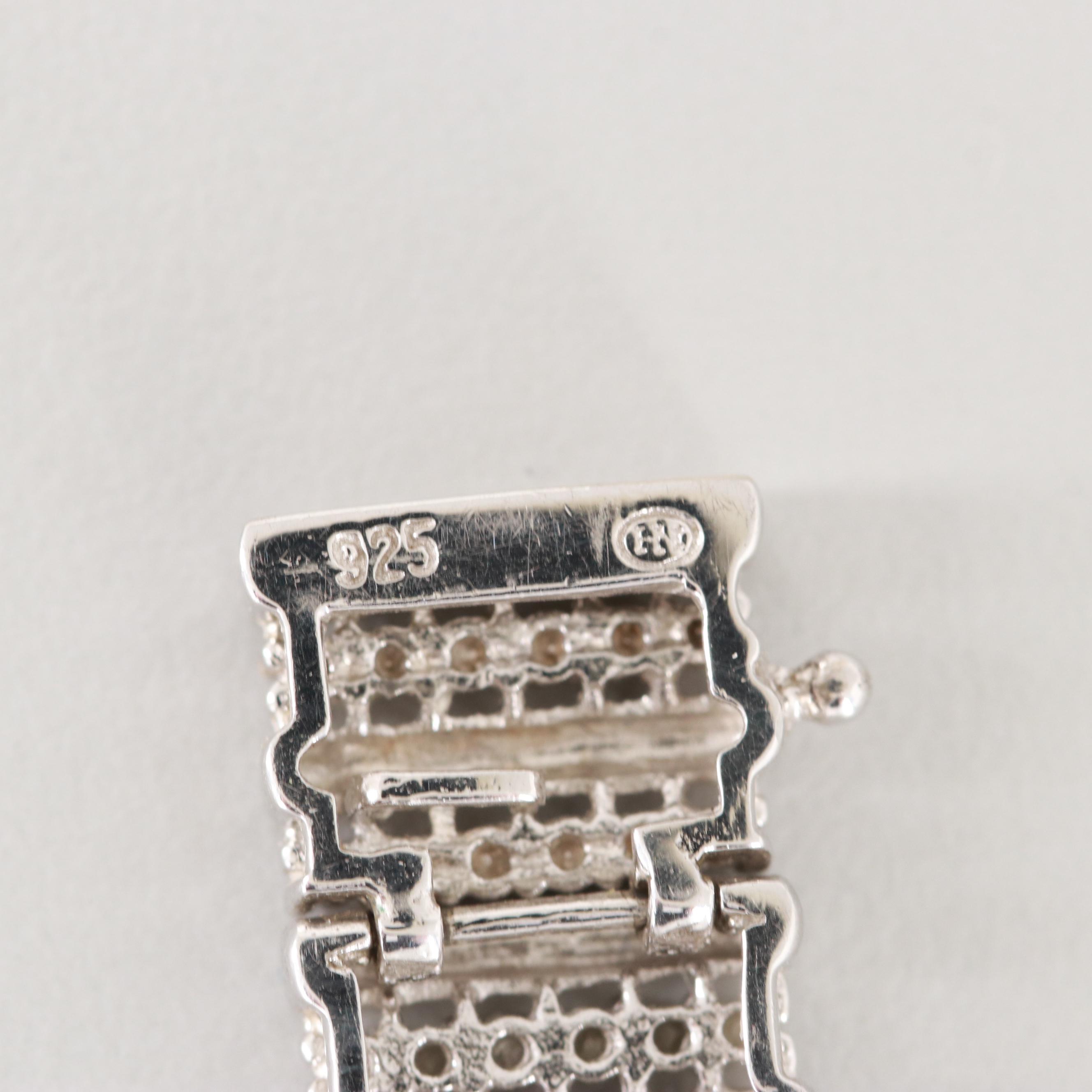 Sterling Silver Diamond Bracelet