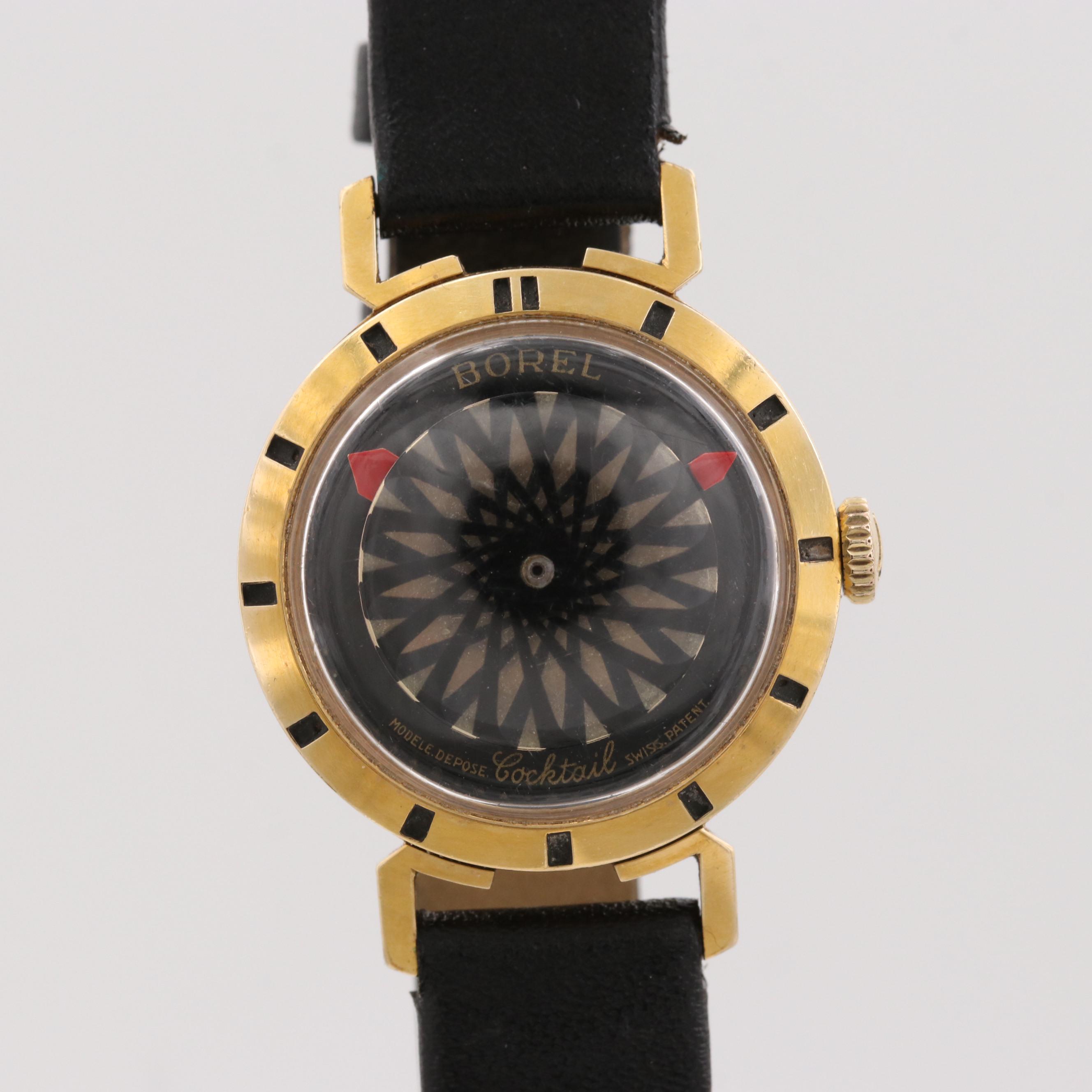 Vintage Ernest Borel Cocktail Gold Tone Watch