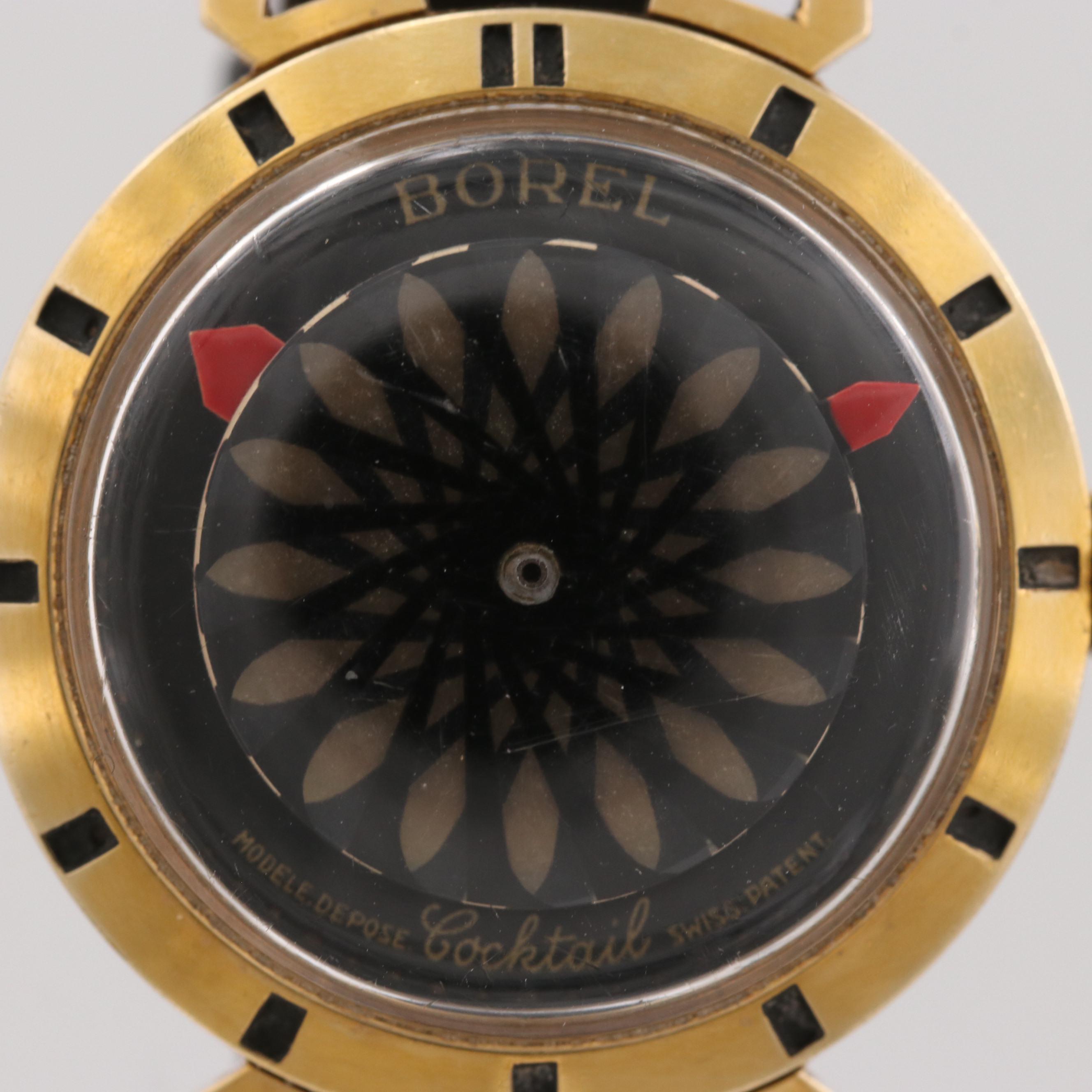 Vintage Ernest Borel Cocktail Gold Tone Watch