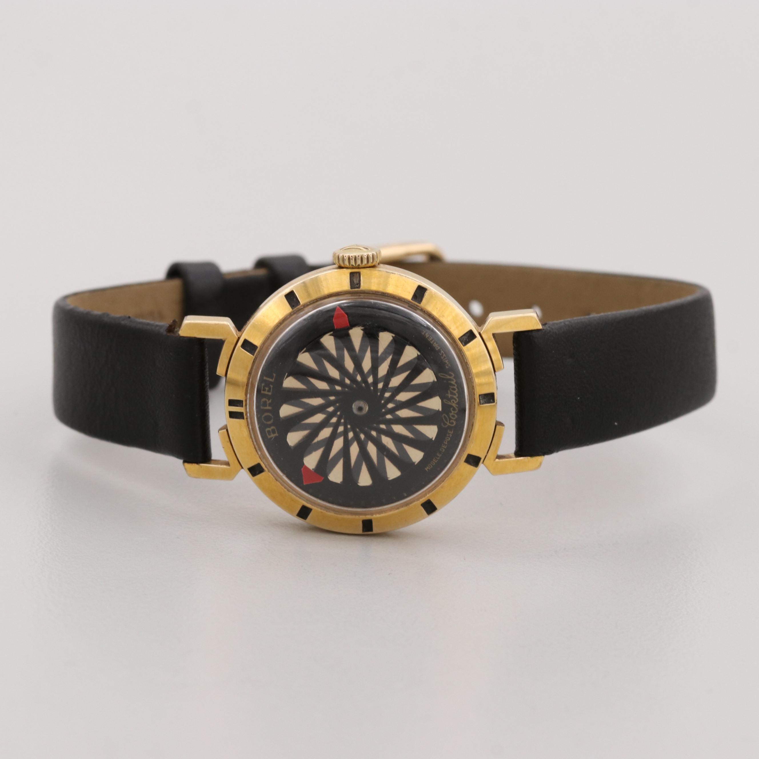 Vintage Ernest Borel Cocktail Gold Tone Watch