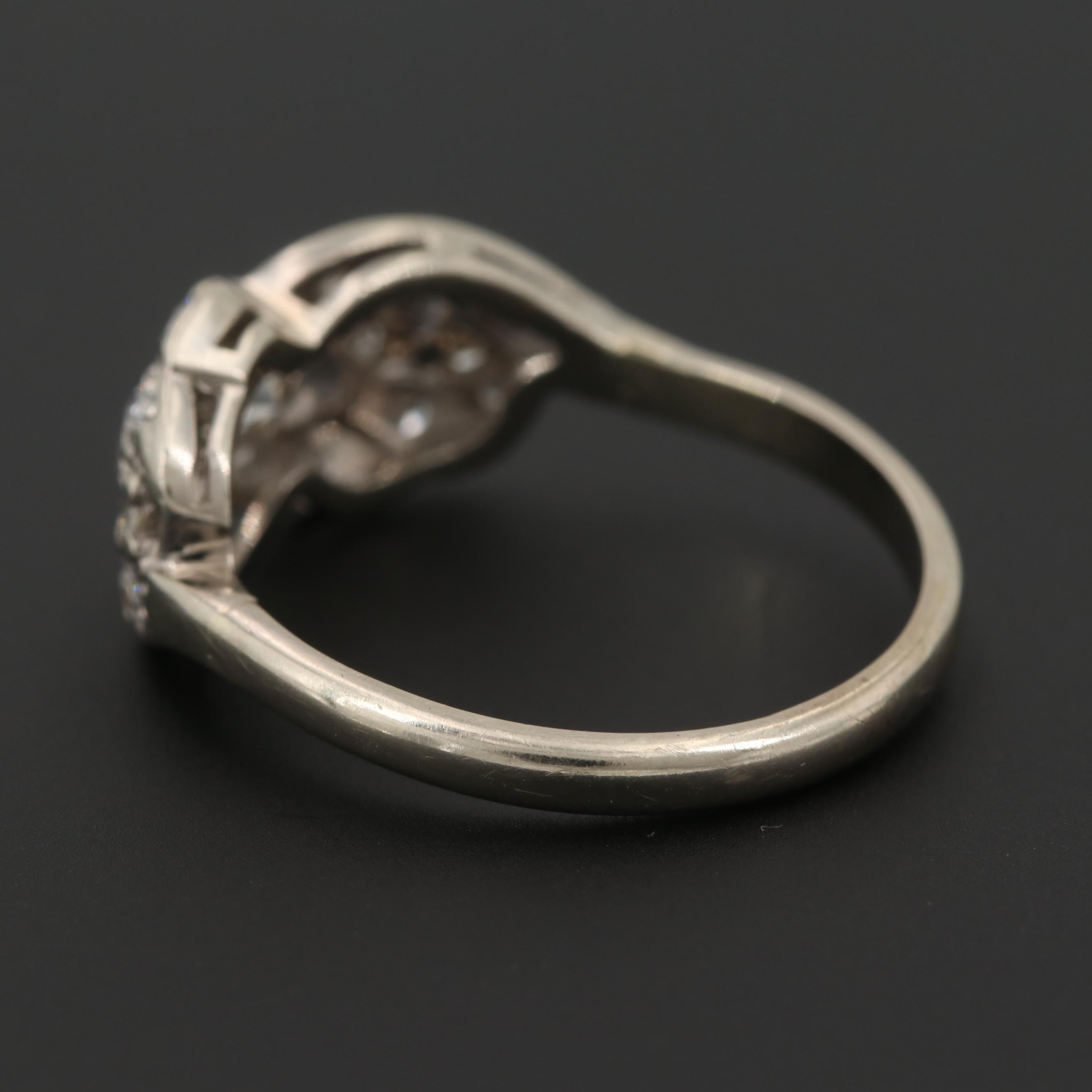 14K White Gold Diamond Ring