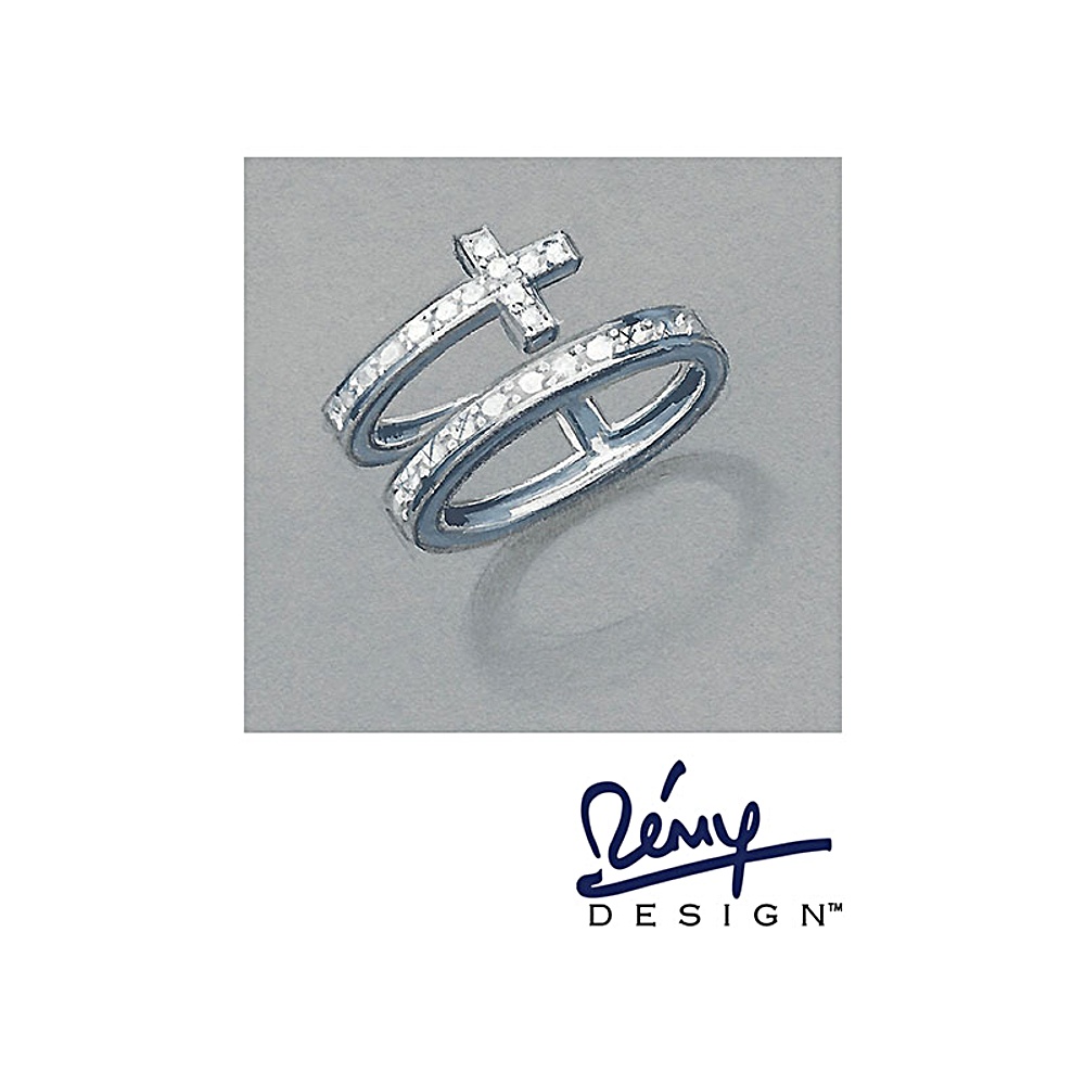Sterling Silver Diamond Simulant Ring
