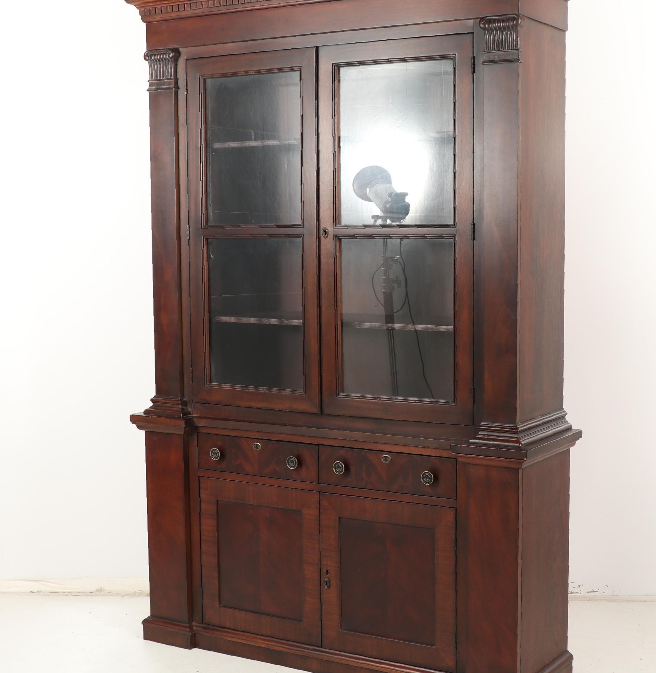 Covington Park Collection By Drexel Heritage Illuminated Wooden Cabinet