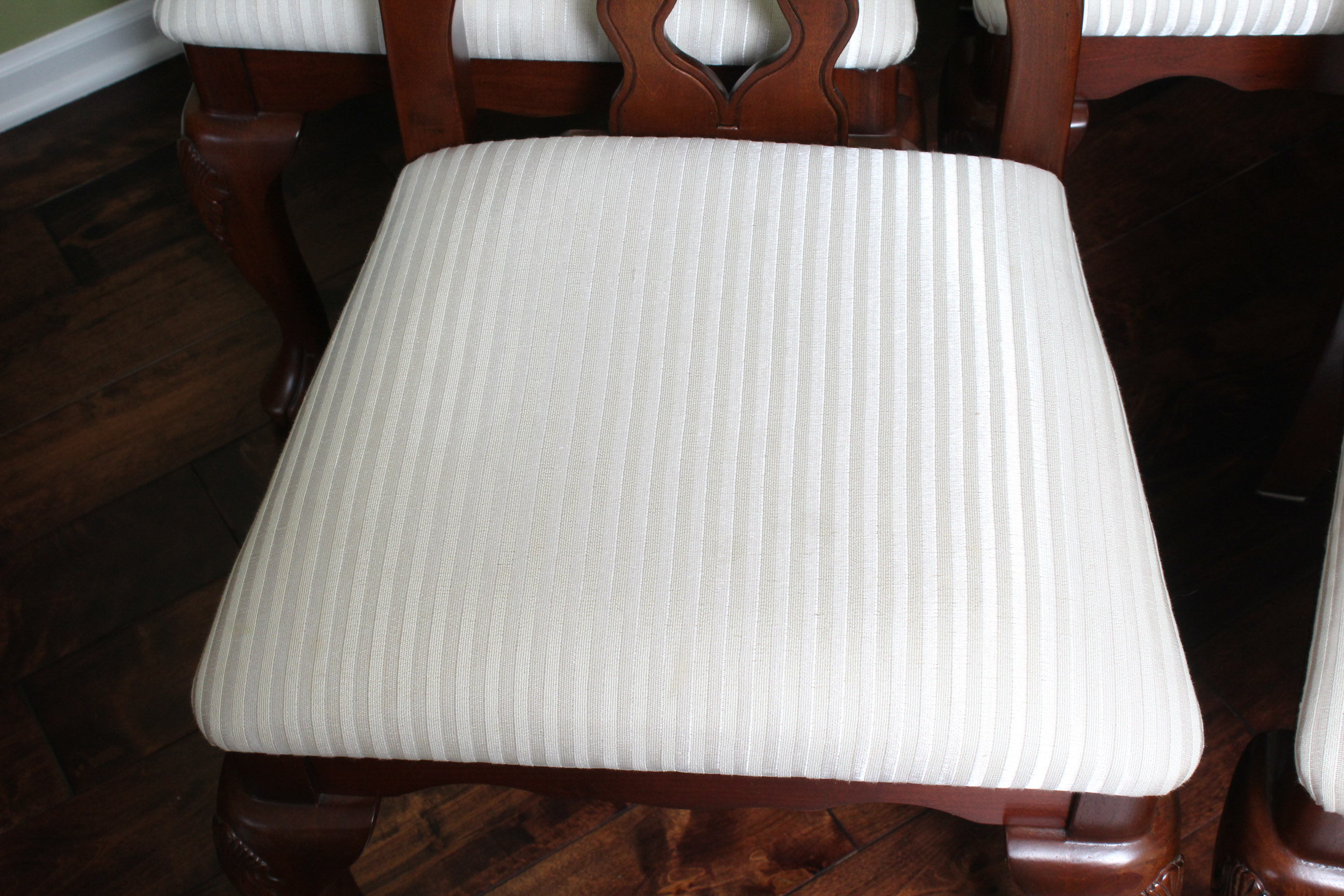 Contemporary Wooden Dining Chairs, Set of Six
