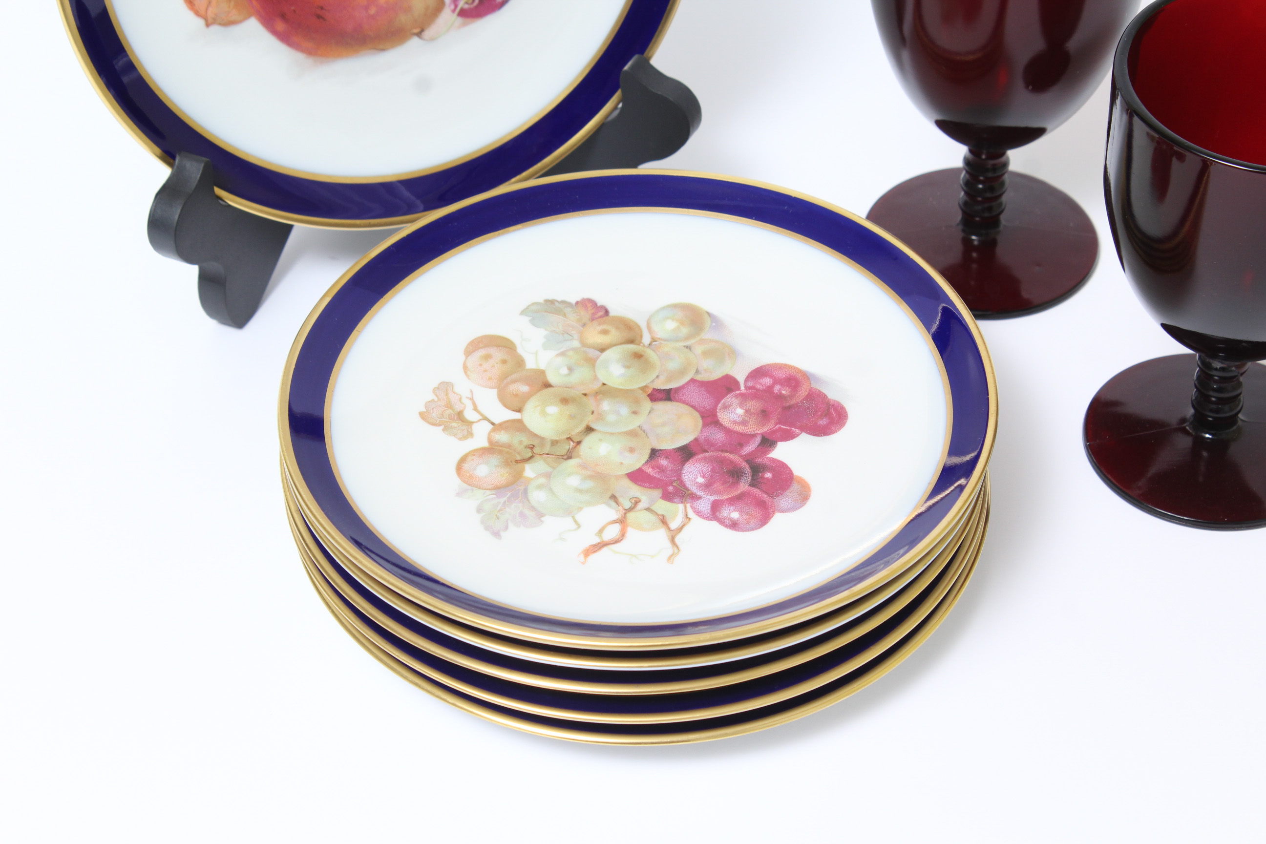 Appetizer Plates and Small Wine Glasses