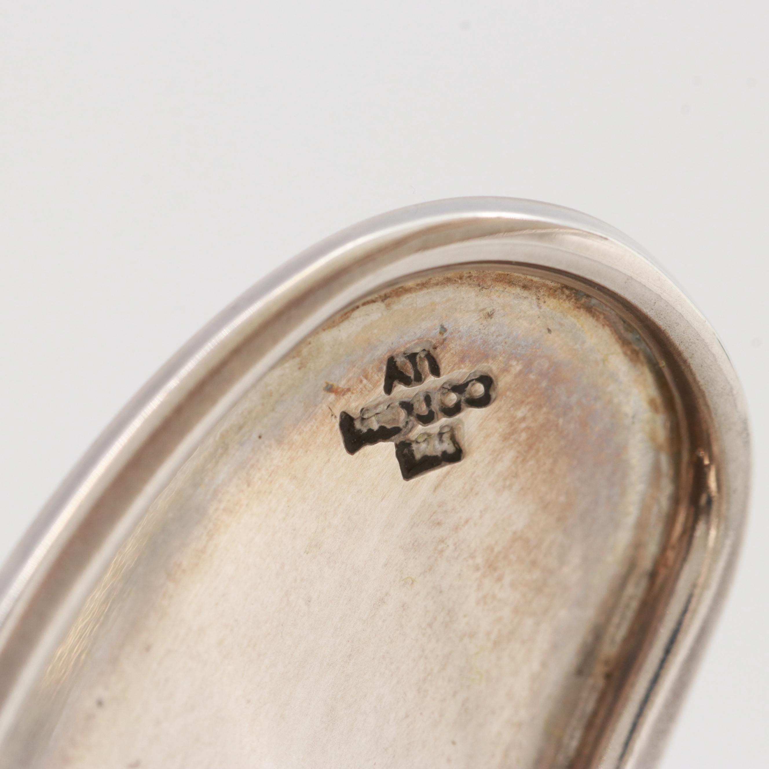 Mexican Sterling Silver Turquoise Cuff Bracelet