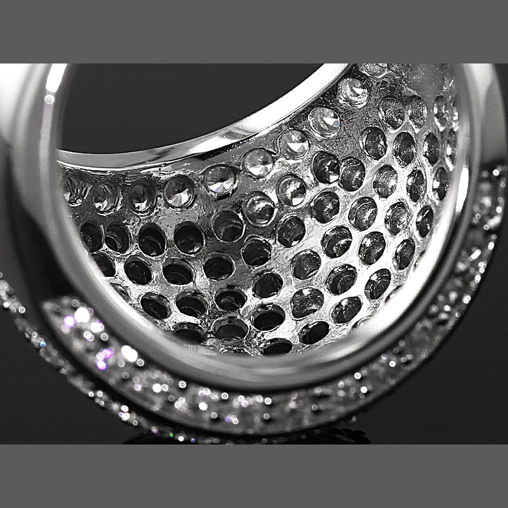 Sterling Silver Diamond Simulant Ring