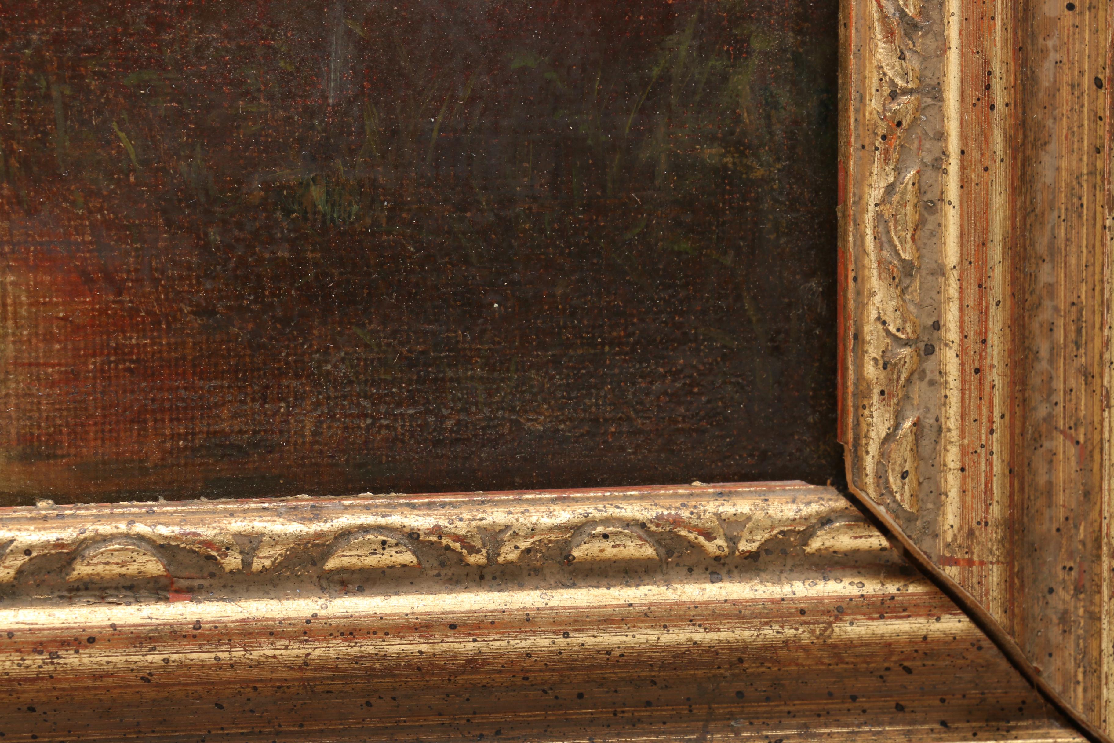 Hudson River School Style Landscape Oil Painting