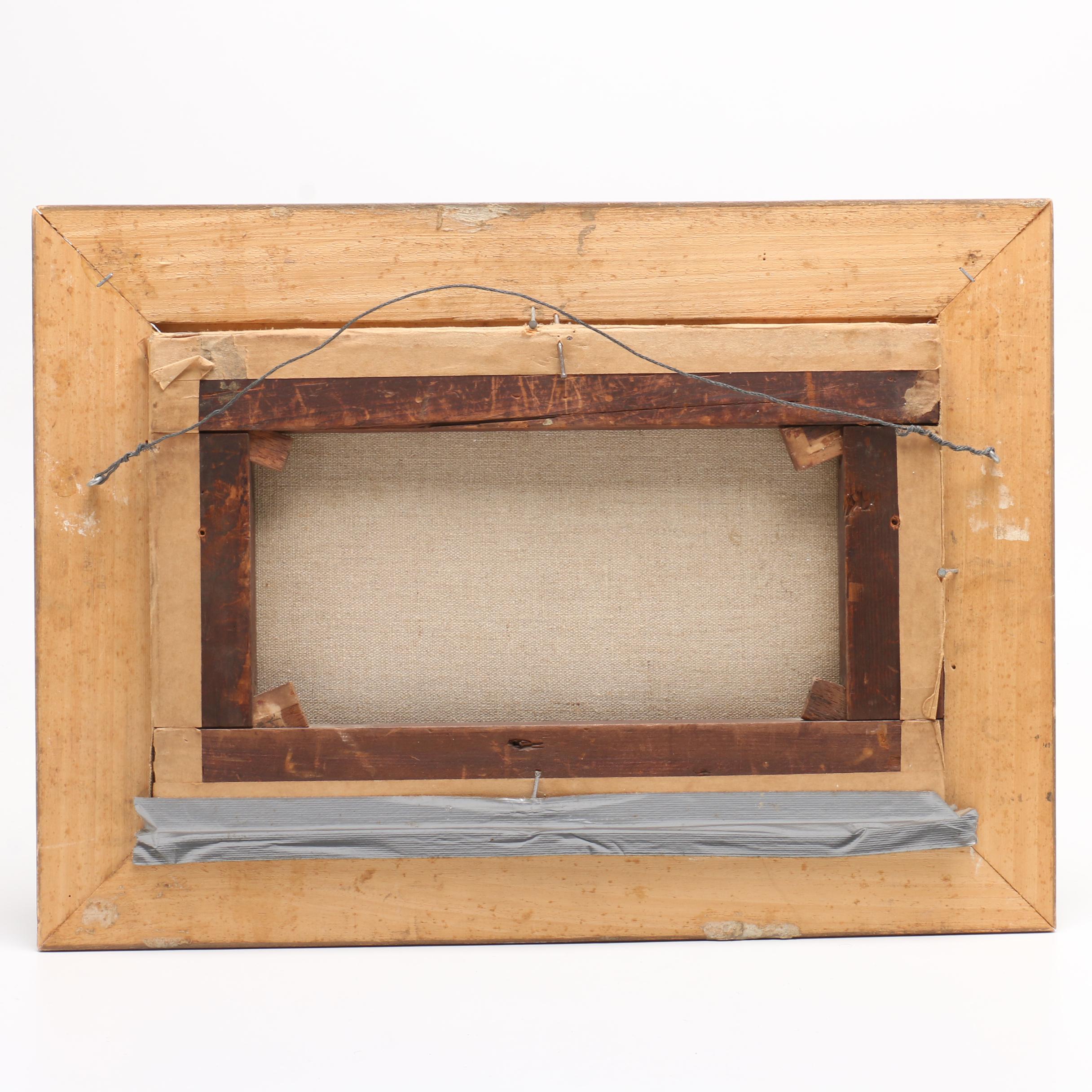 Hudson River School Style Landscape Oil Painting