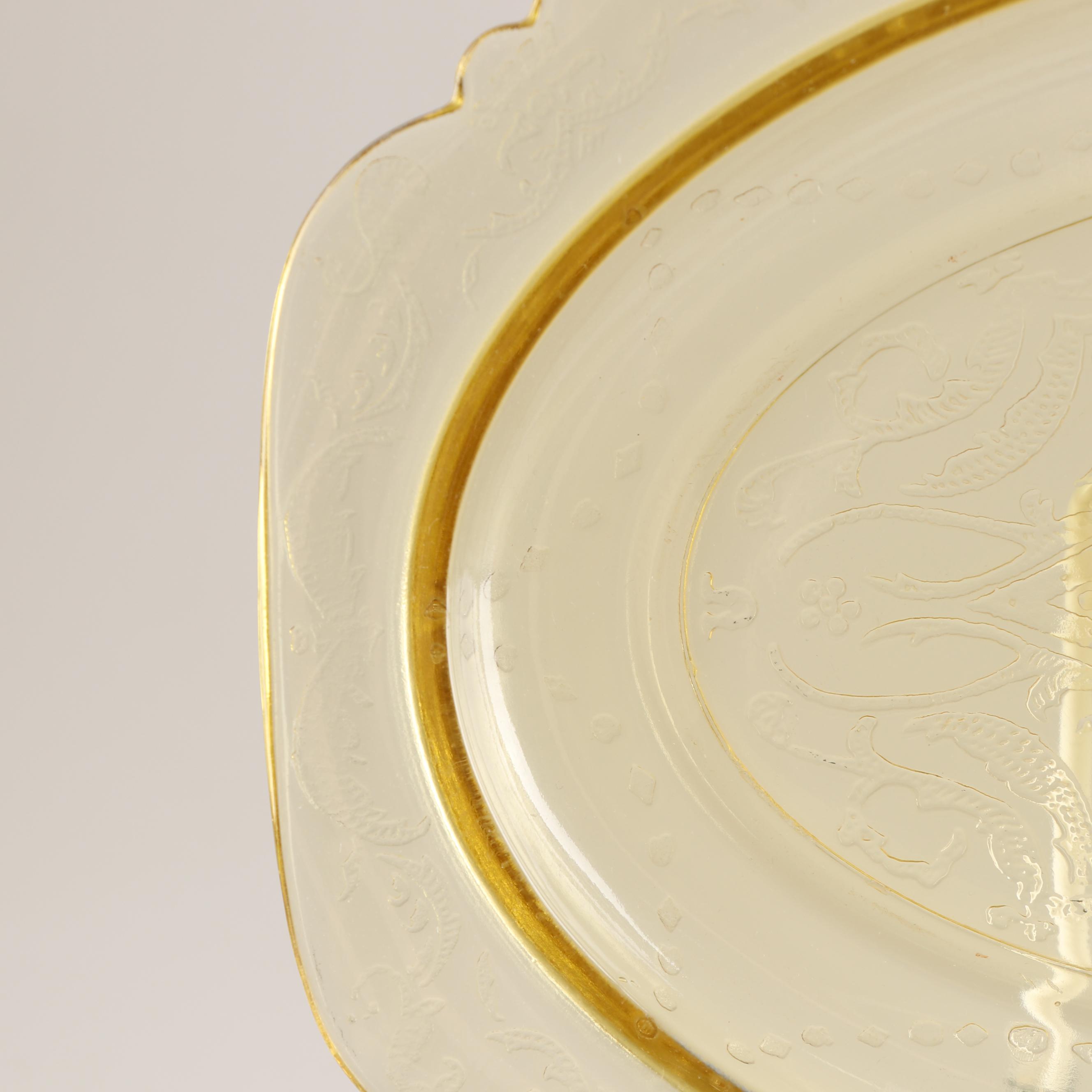 Yellow Depression Glass Dinnerware