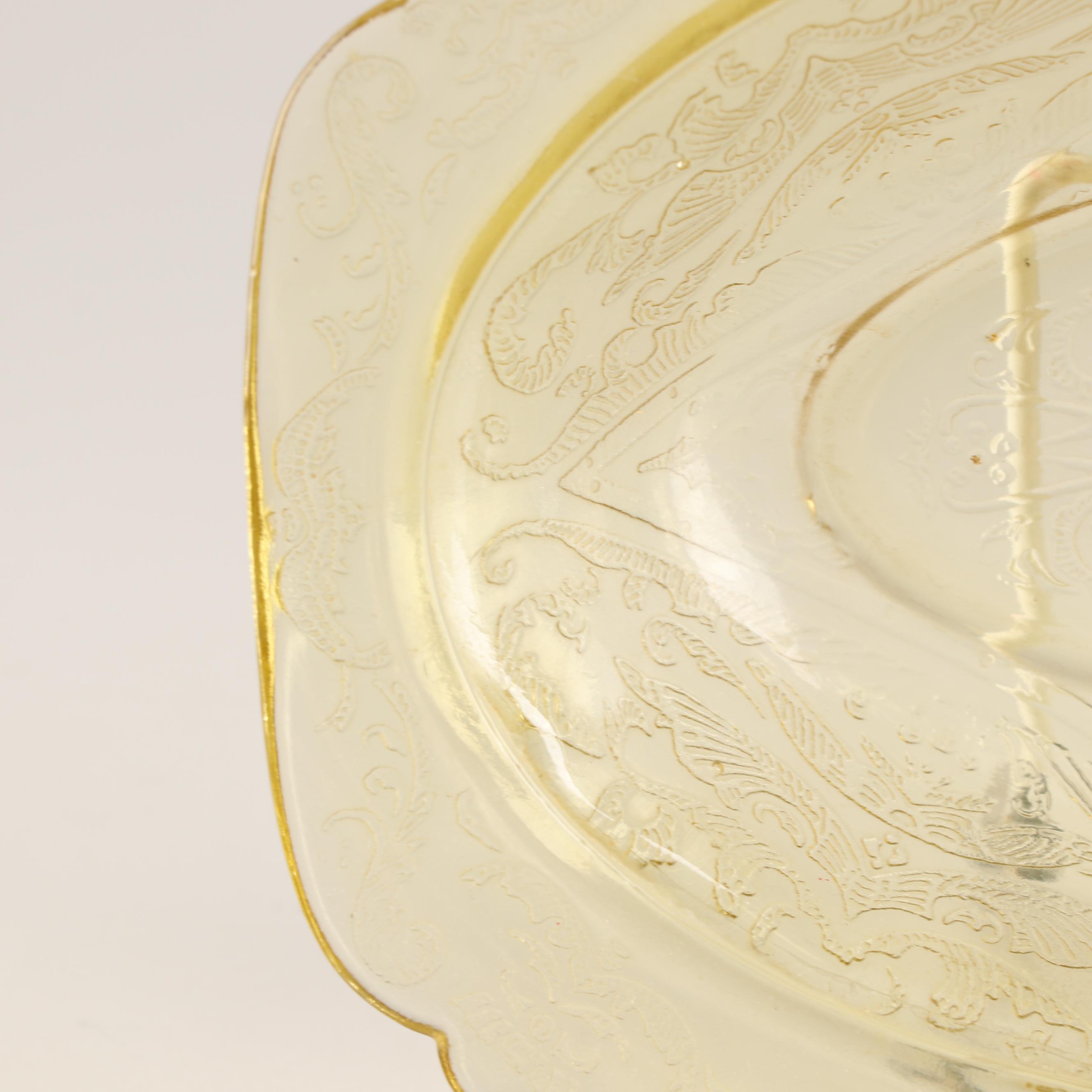 Yellow Depression Glass Dinnerware