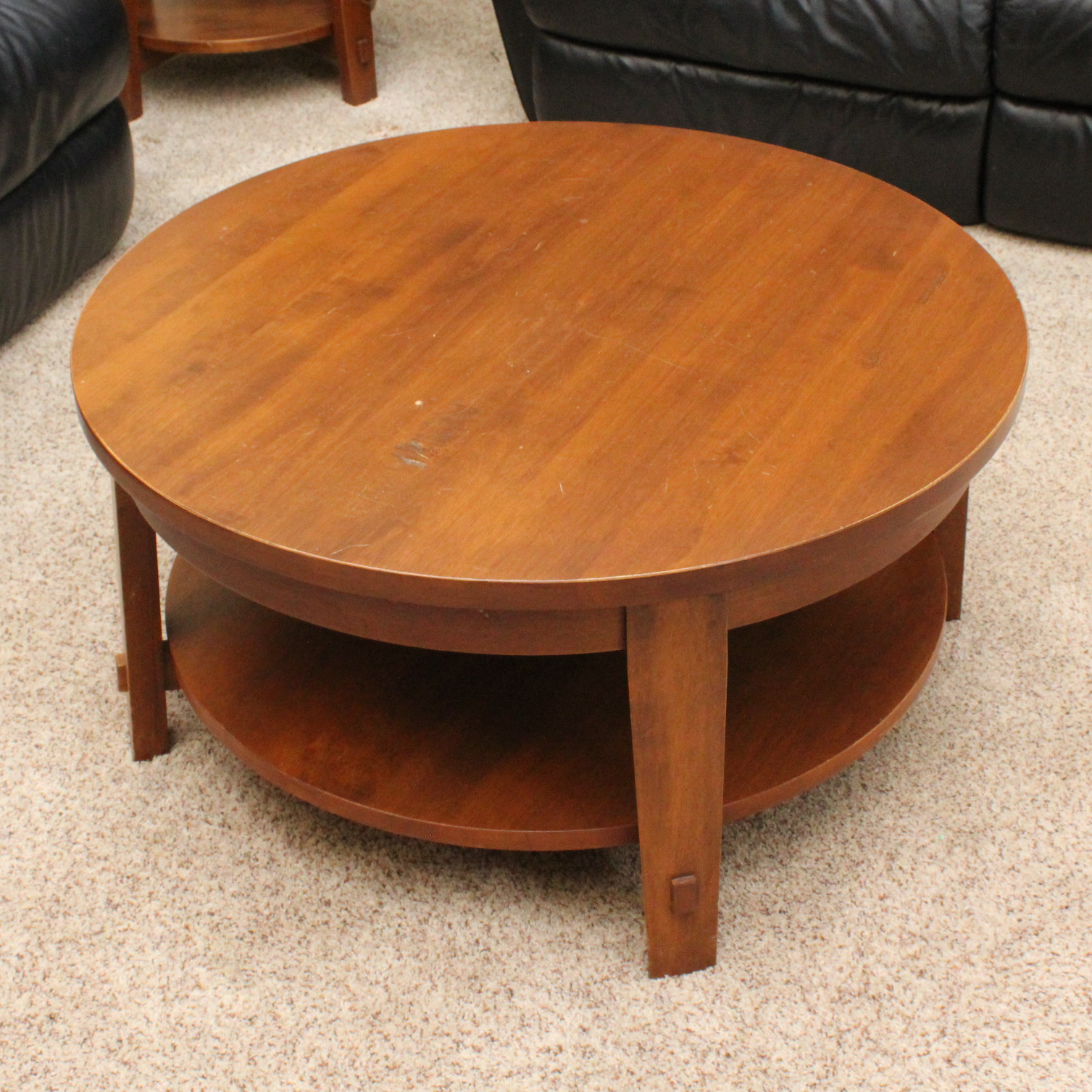 Contemporary Pottery Barn Wooden Coffee Table